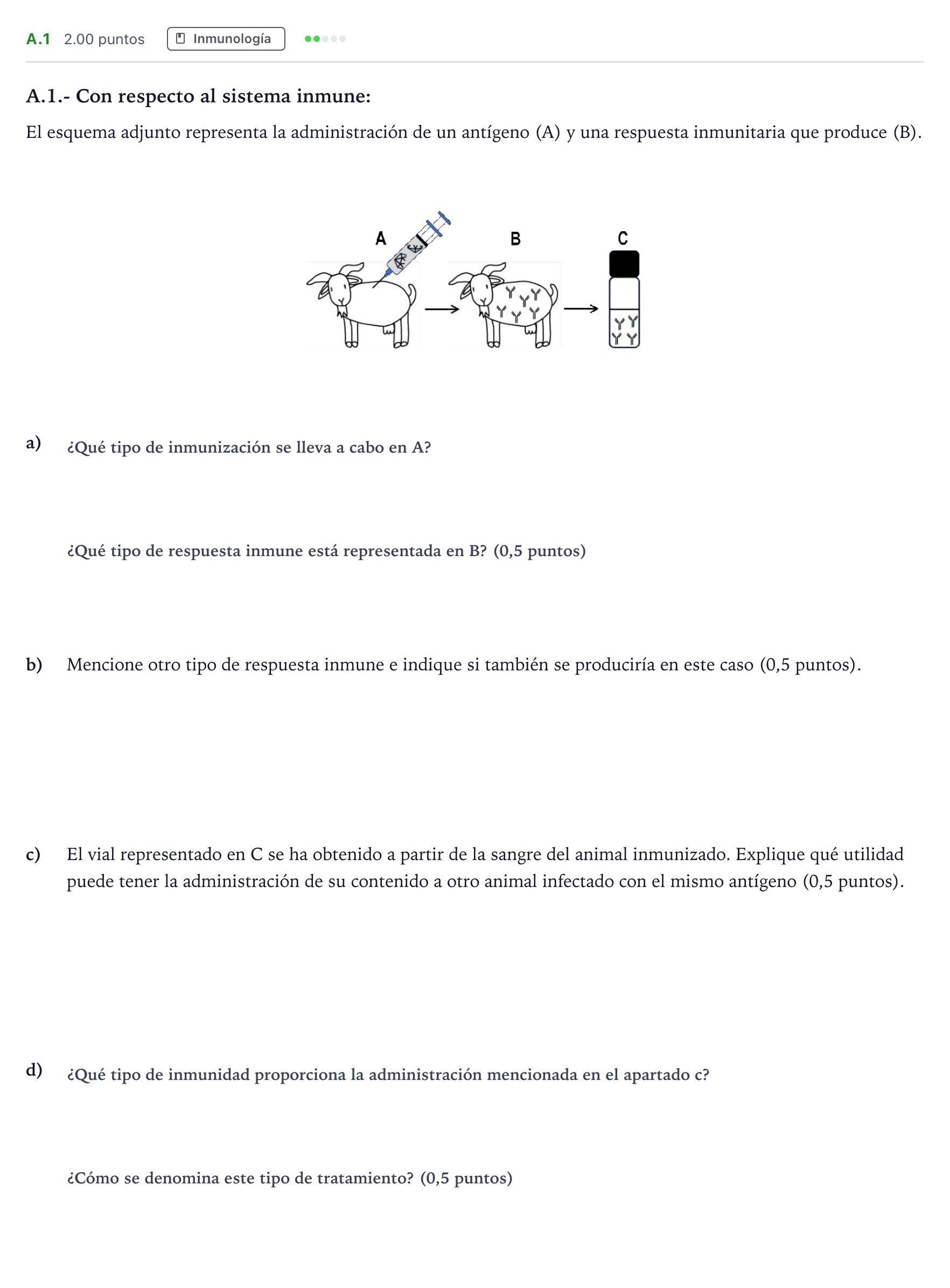 Enunciado: Ejercicio A.1 · Biología PAU Madrid Ordinaria 2024