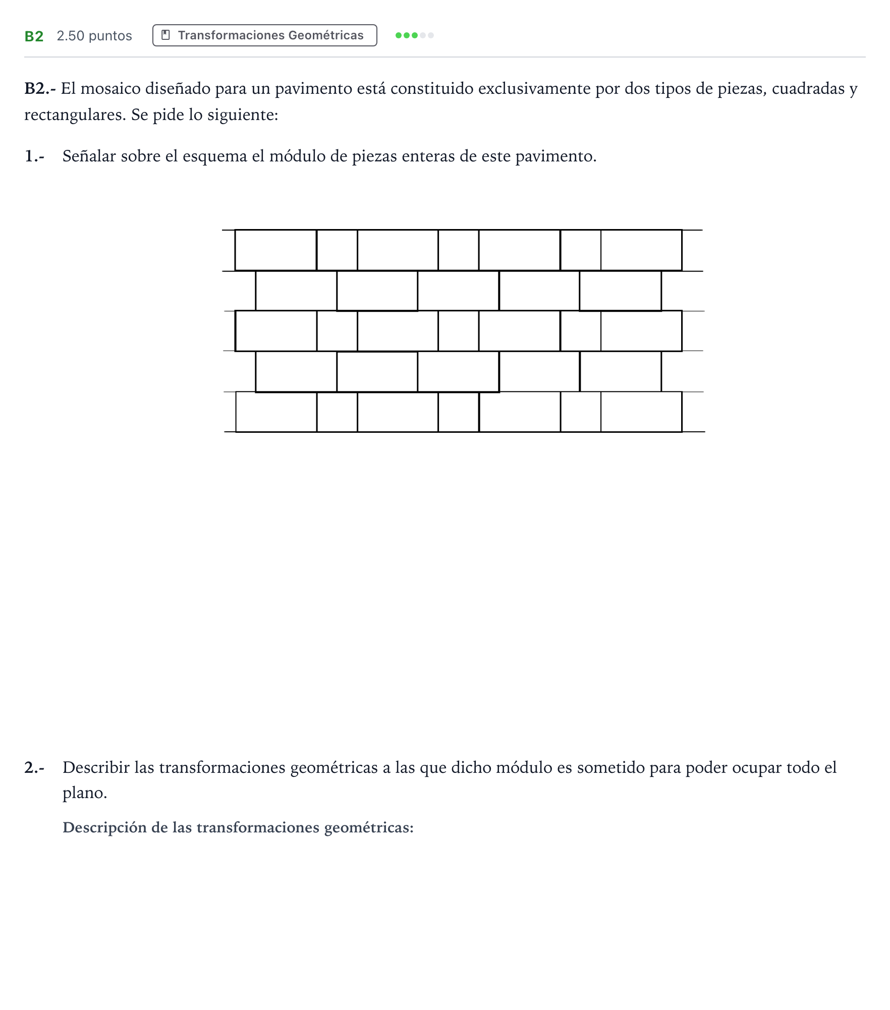 Enunciado: Ejercicio B2 · Dibujo Técnico Aplicado a las Artes Plásticas y al Diseño II PAU Madrid Extraordinaria 2024
