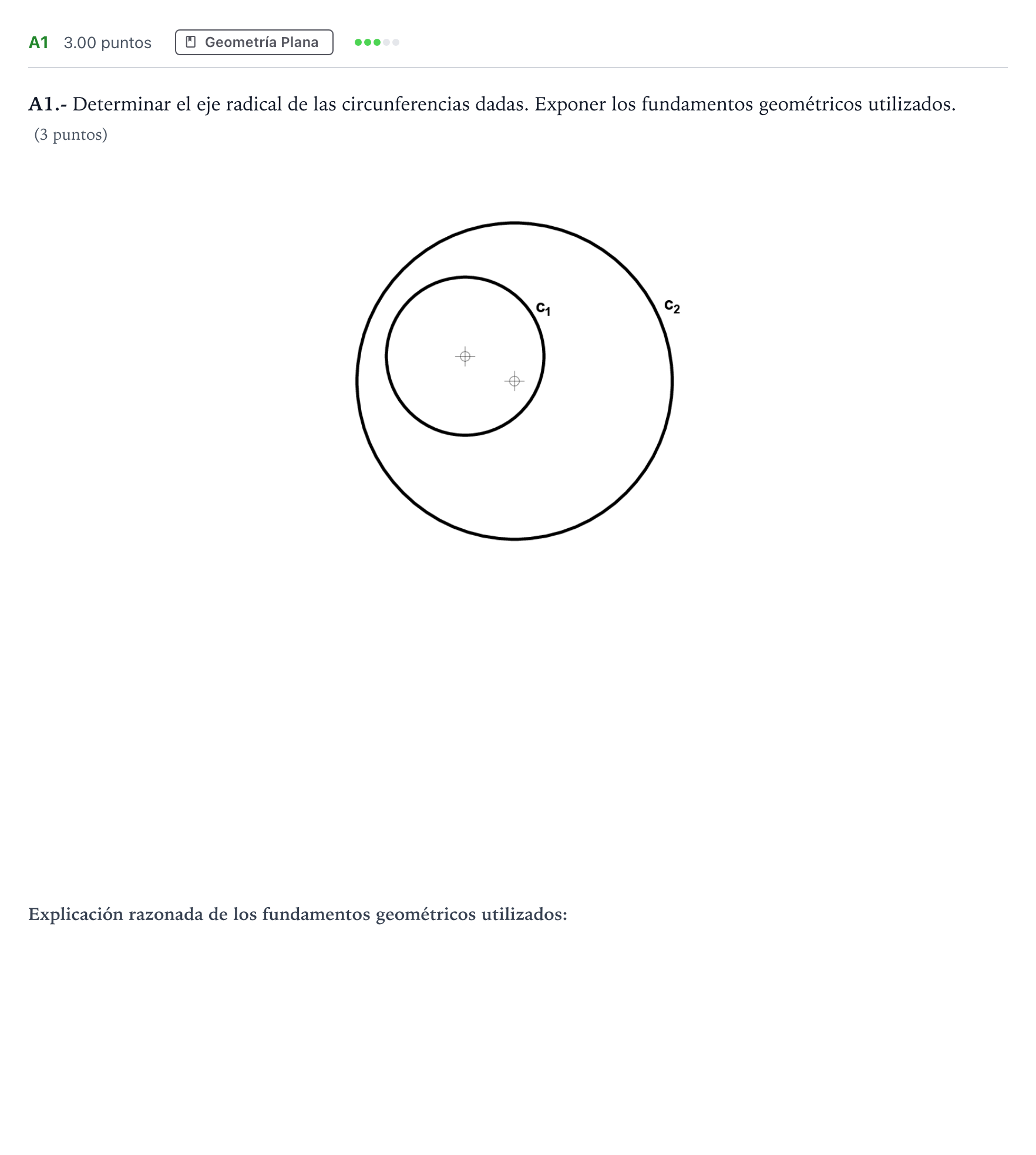 Enunciado: Ejercicio A1 · Dibujo técnico II PAU Madrid Ordinaria 2024
