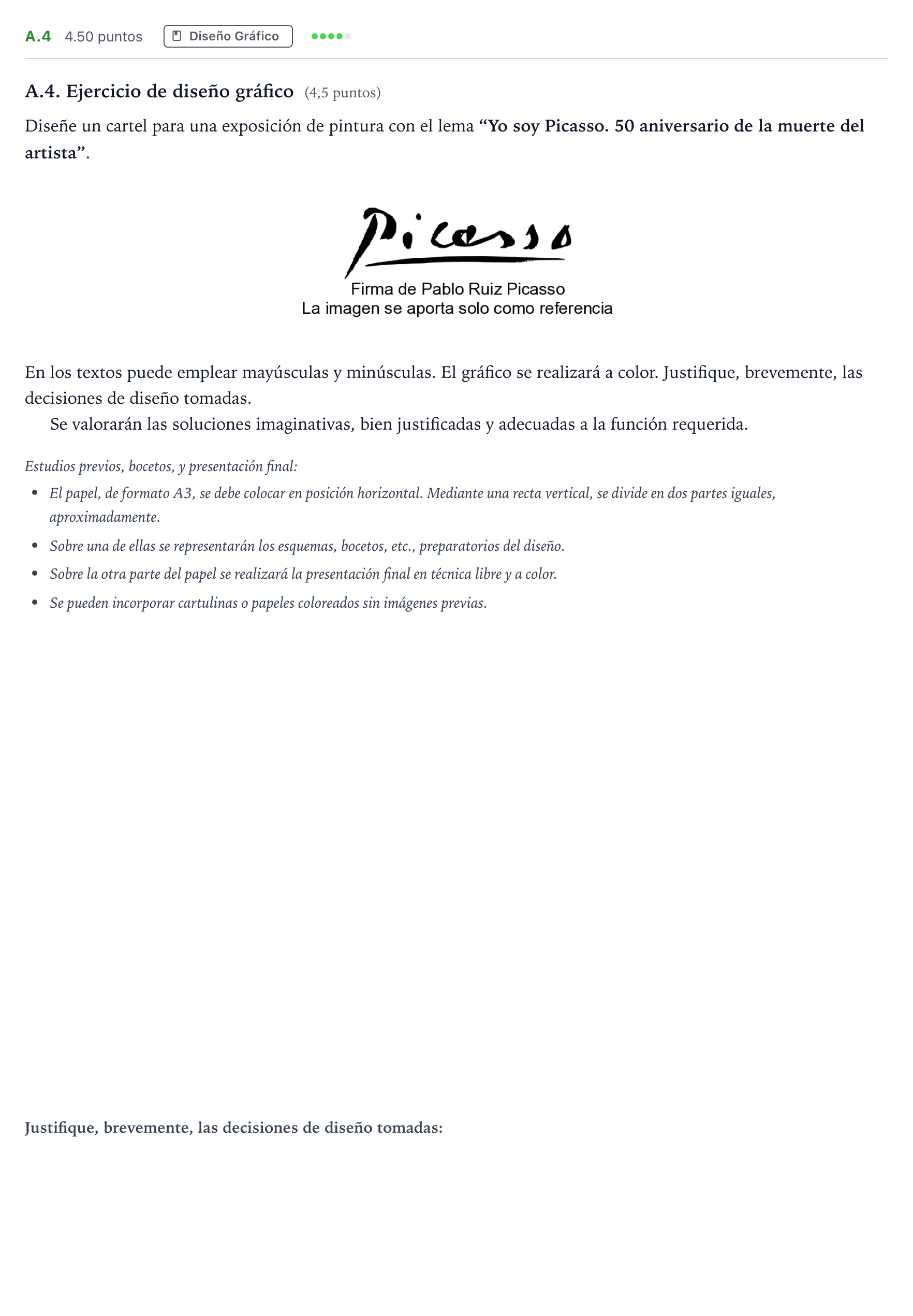 Enunciado: Ejercicio A.4 · Diseño PAU Madrid Modelo 2024