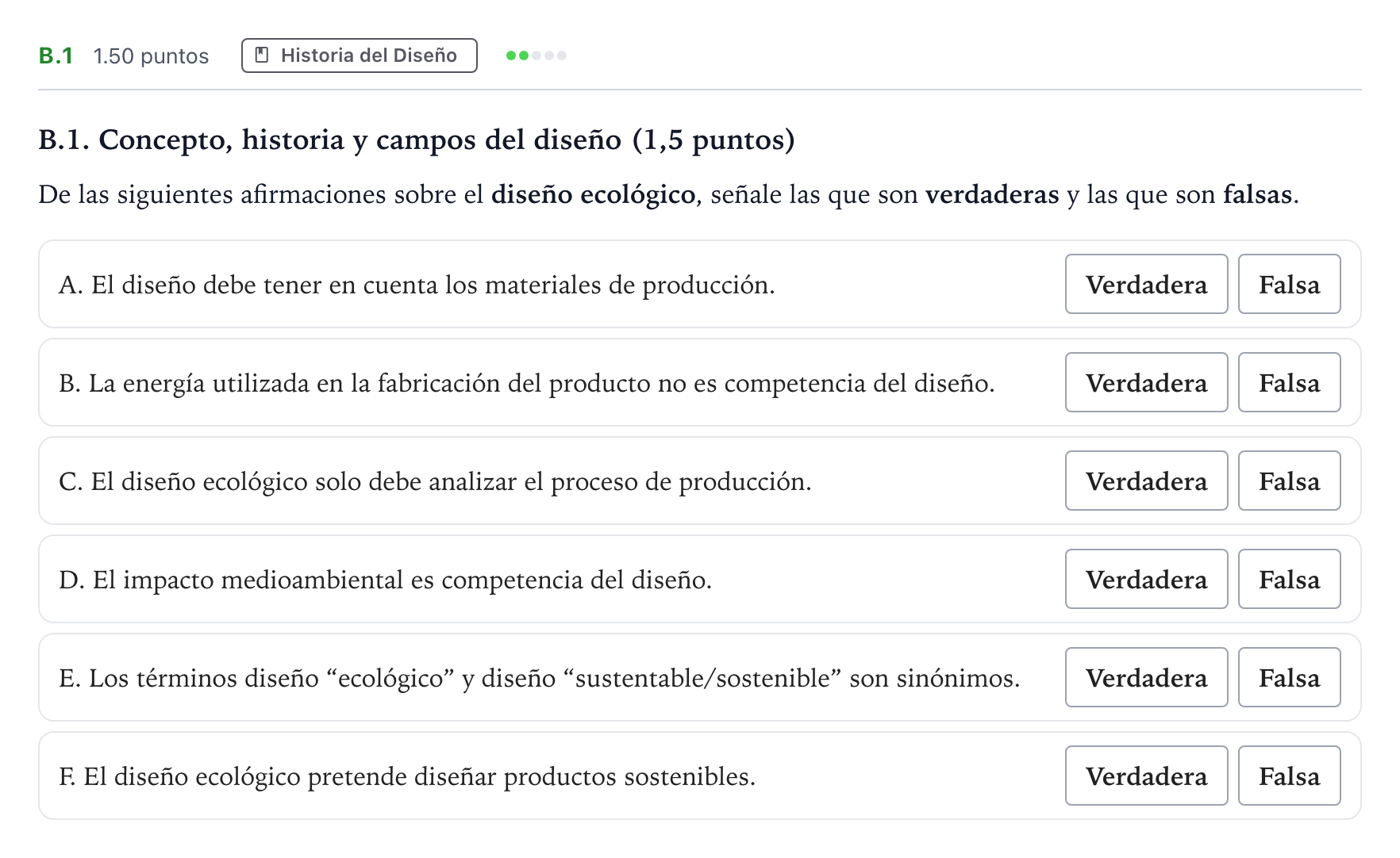 Enunciado: Ejercicio B.1 · Diseño PAU Madrid Ordinaria 2024
