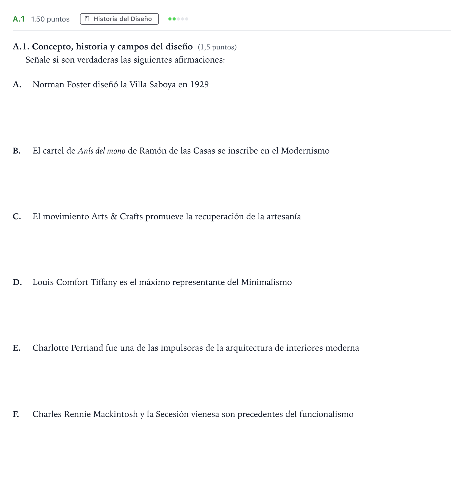 Enunciado: Ejercicio A.1 · Diseño PAU Madrid Ordinaria Coincidencias 2024