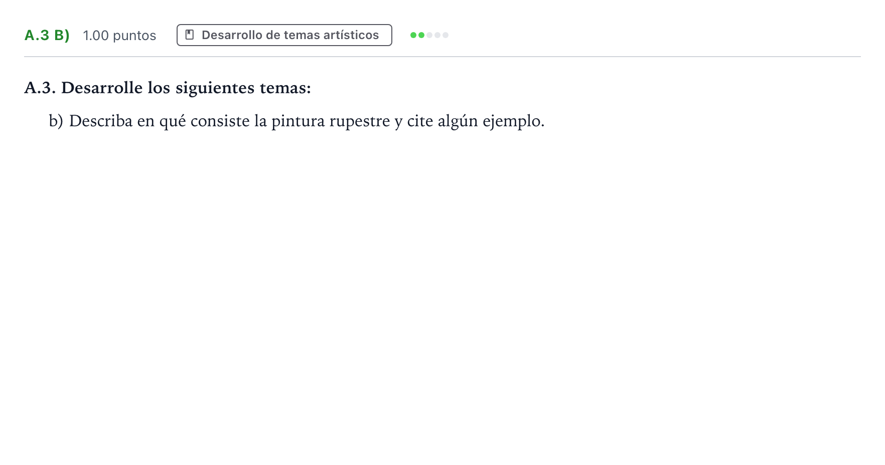 Enunciado: Ejercicio A.3 b) · Fundamentos Artísticos PAU Madrid Extraordinaria 2024