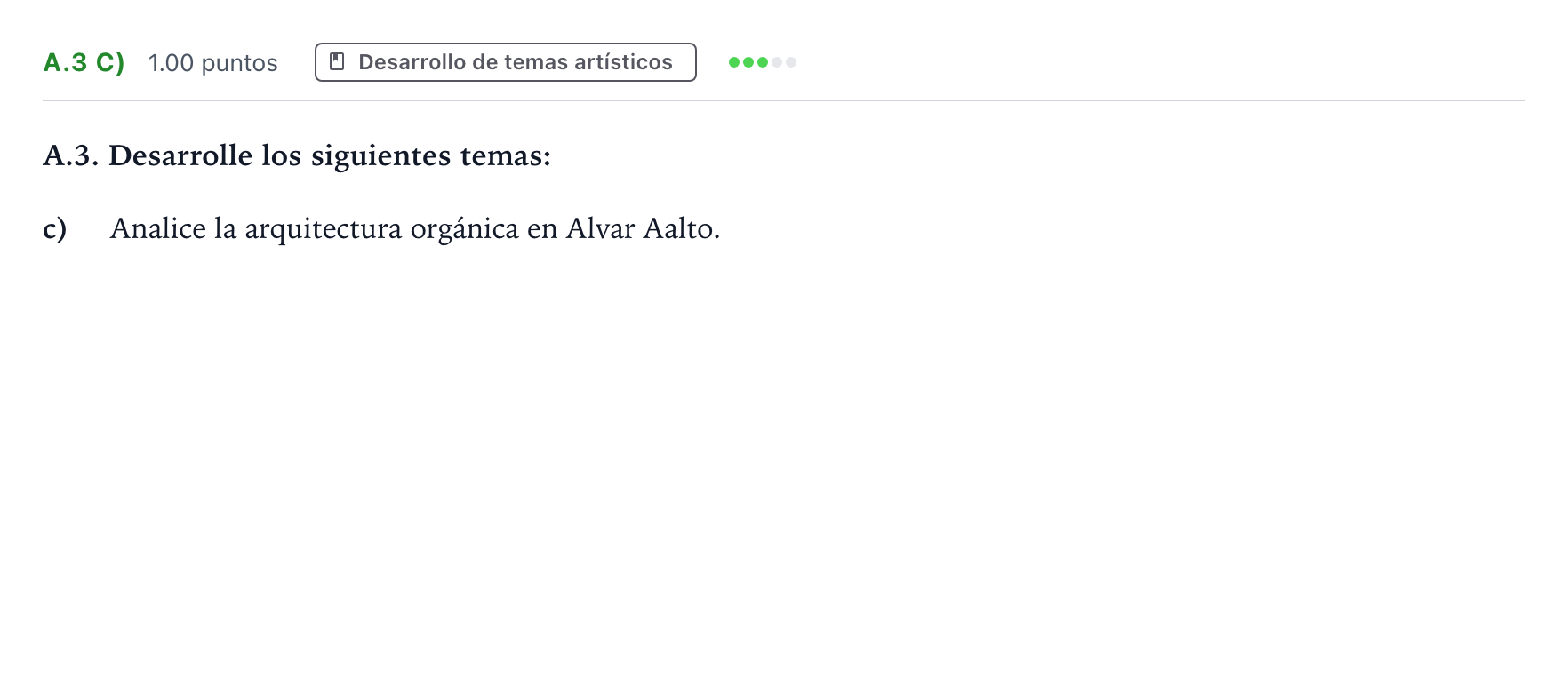 Enunciado: Ejercicio A.3 c) · Fundamentos Artísticos PAU Madrid Extraordinaria 2024