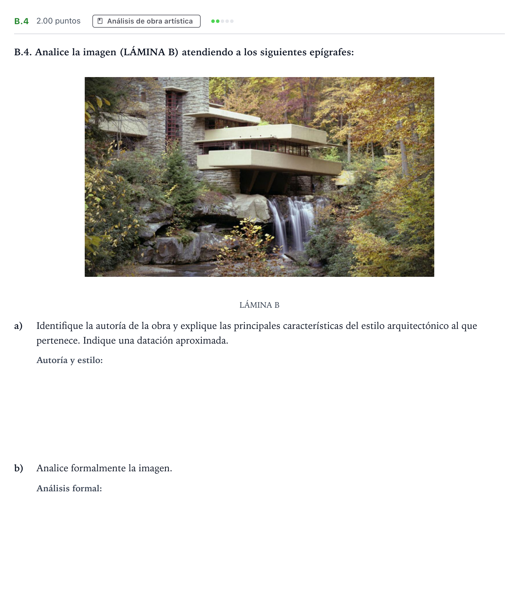 Enunciado: Ejercicio B.4 · Fundamentos Artísticos PAU Madrid Extraordinaria 2024