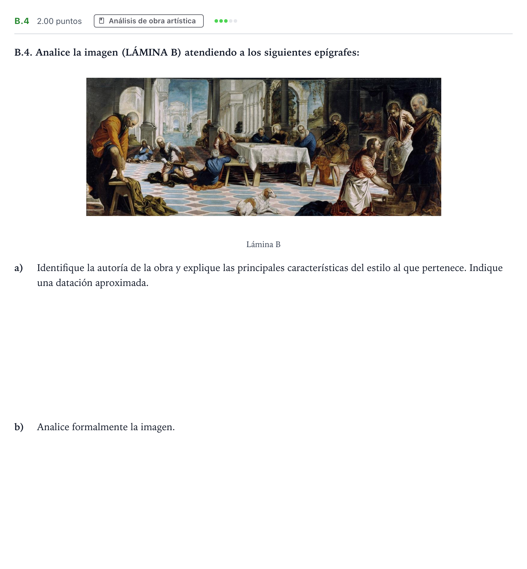 Enunciado: Ejercicio B.4 · Fundamentos Artísticos PAU Madrid Ordinaria 2024