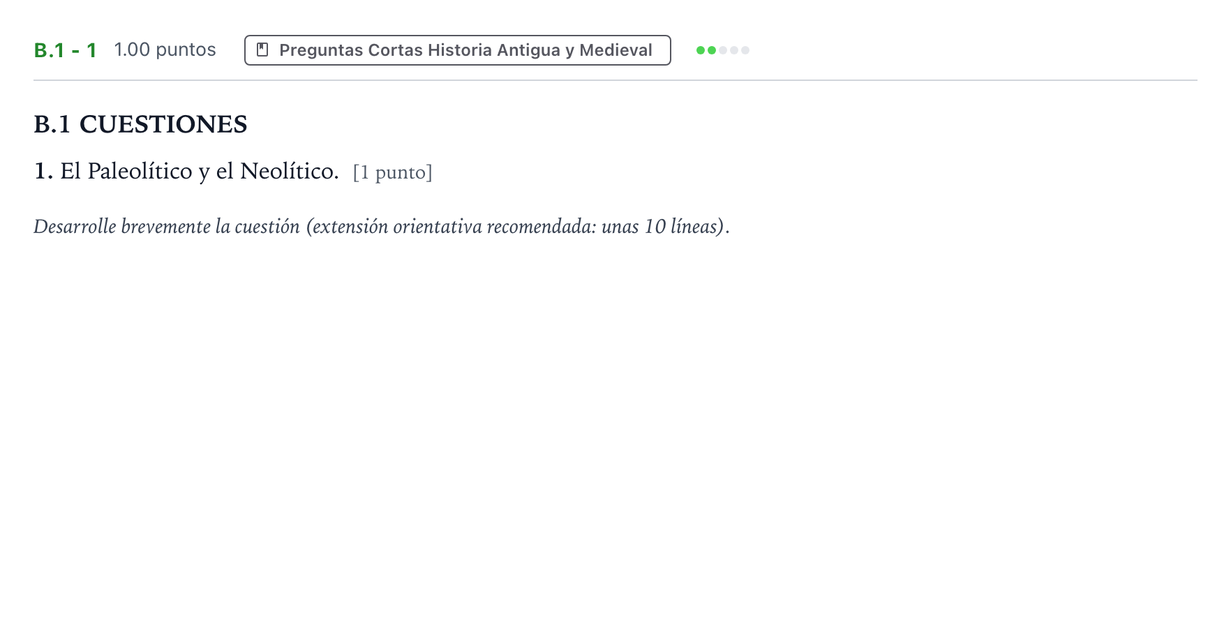 Enunciado: Ejercicio B.1 - 1 · Historia de España PAU Madrid Ordinaria Coincidencias 2024