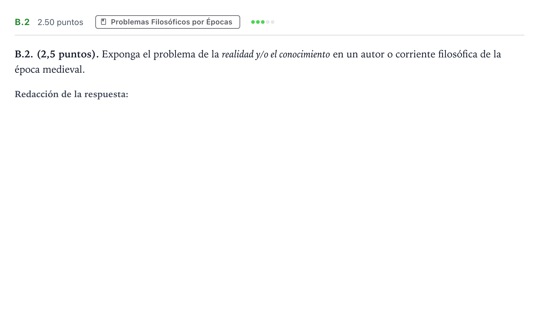 Enunciado: Ejercicio B.2 · Historia de la Filosofía PAU Madrid Extraordinaria Coincidencias 2024