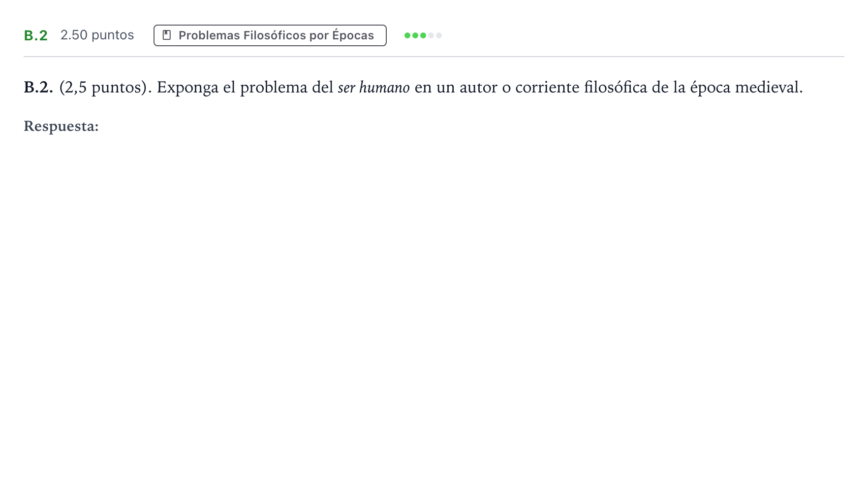 Enunciado: Ejercicio B.2 · Historia de la Filosofía PAU Madrid Ordinaria Lunes 2024