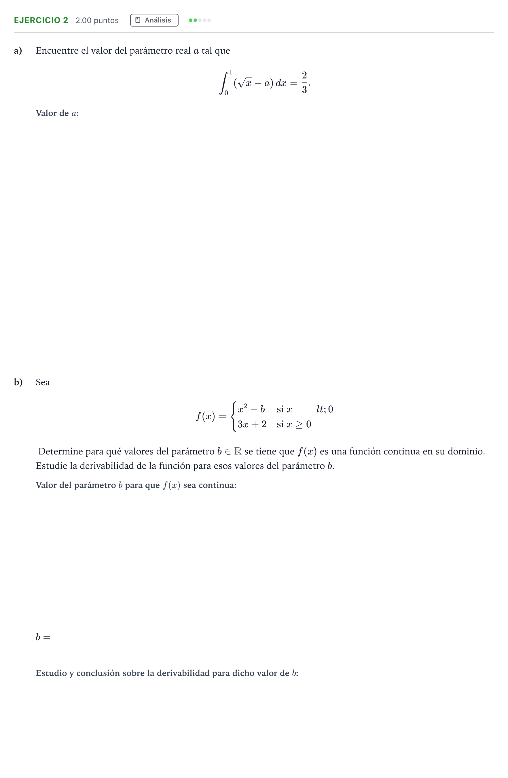 Enunciado: Problema 2 · Matemáticas aplicadas a las Ciencias Sociales II PAU Madrid Extraordinaria 2024