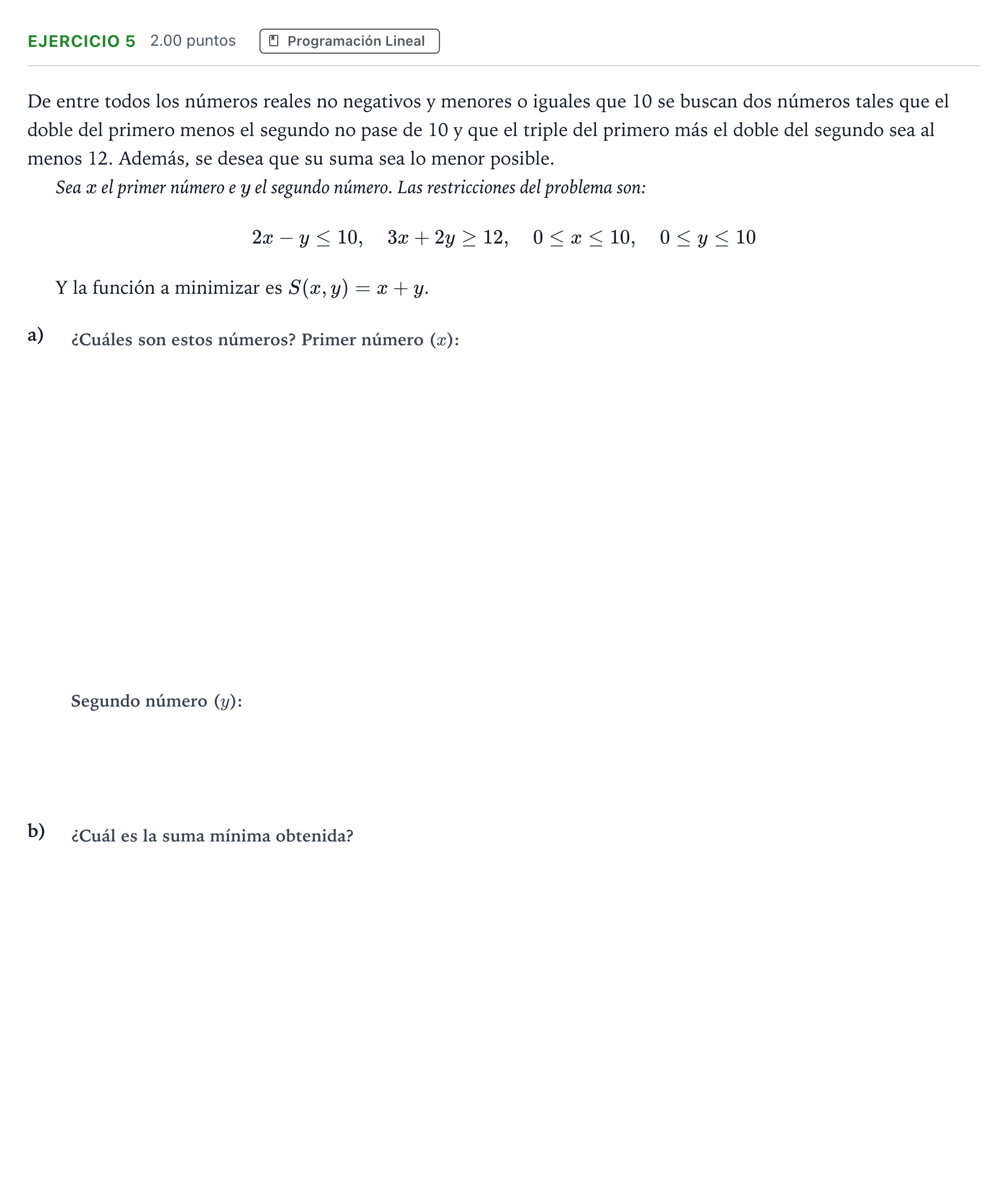 Enunciado: Problema 5 · Matemáticas aplicadas a las Ciencias Sociales II PAU Madrid Extraordinaria 2024
