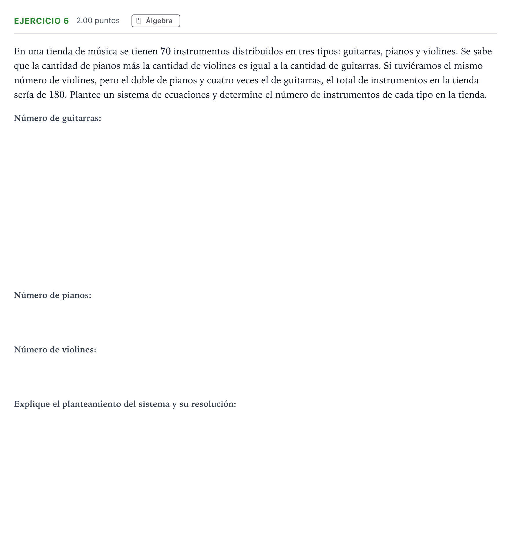 Enunciado: Problema 6 · Matemáticas aplicadas a las Ciencias Sociales II PAU Madrid Extraordinaria 2024