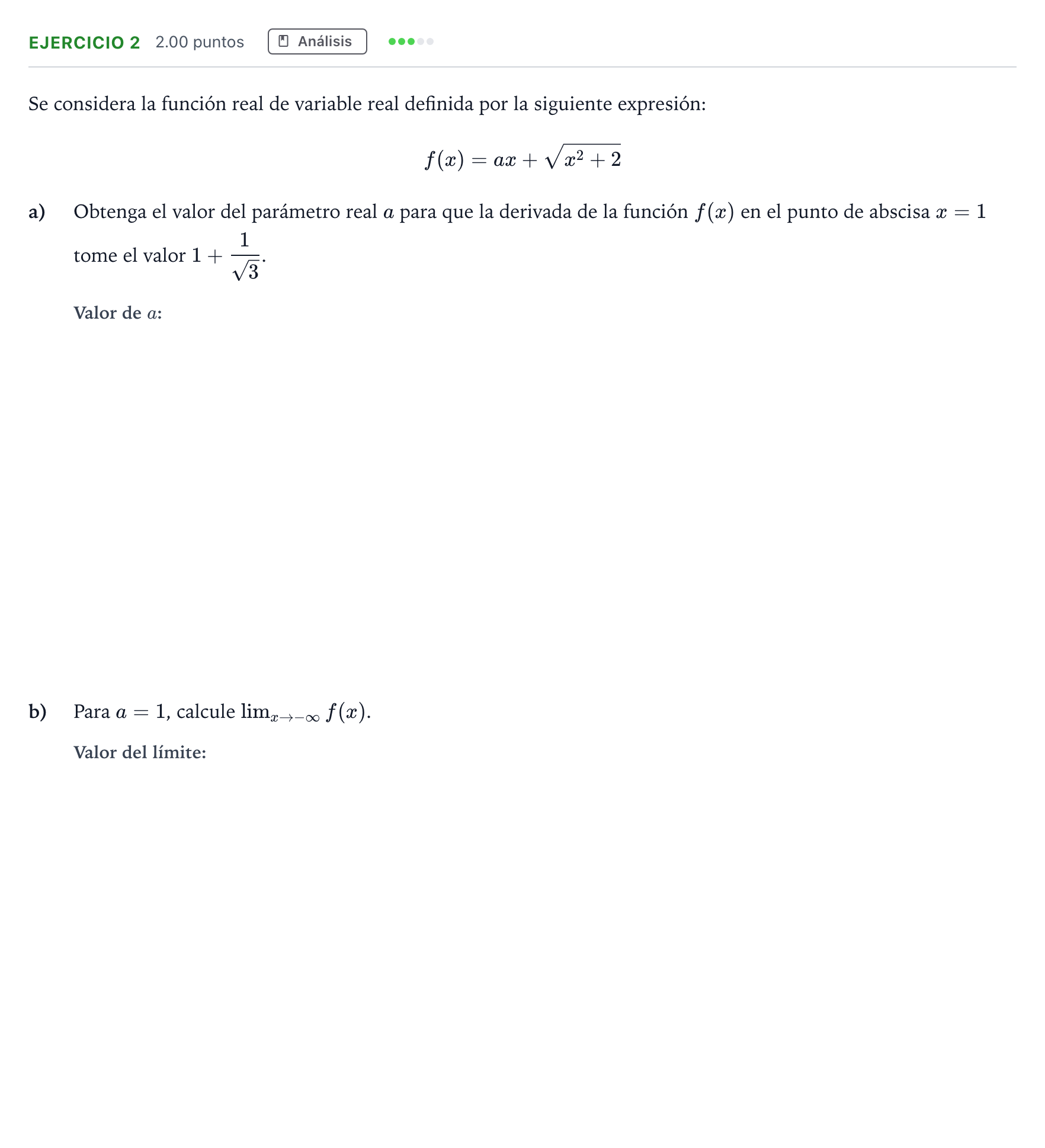 Enunciado: Problema 2 · Matemáticas aplicadas a las Ciencias Sociales II PAU Madrid Extraordinaria Coincidencias 2024