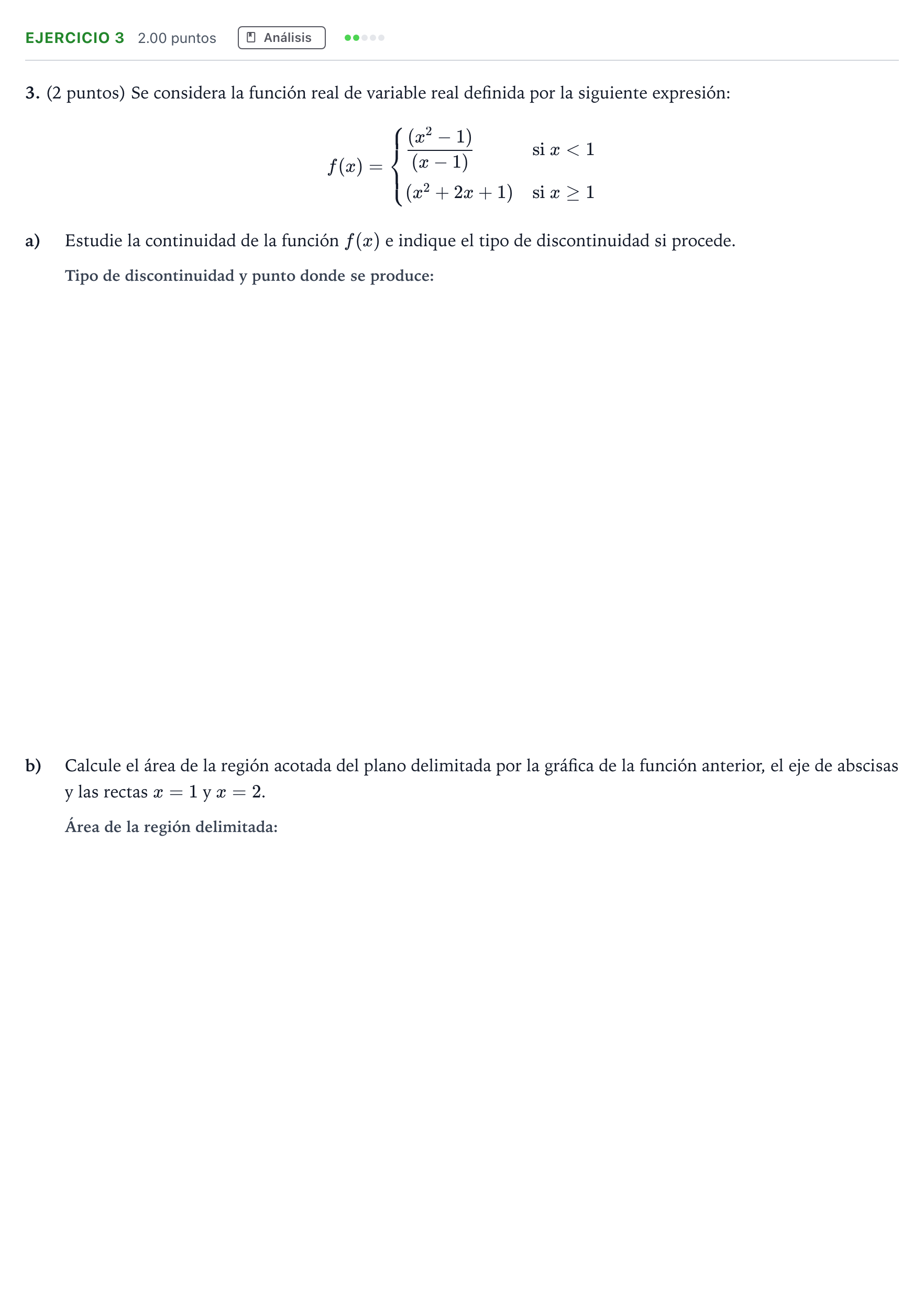 Enunciado: Problema 3 · Matemáticas aplicadas a las Ciencias Sociales II PAU Madrid Modelo 2024