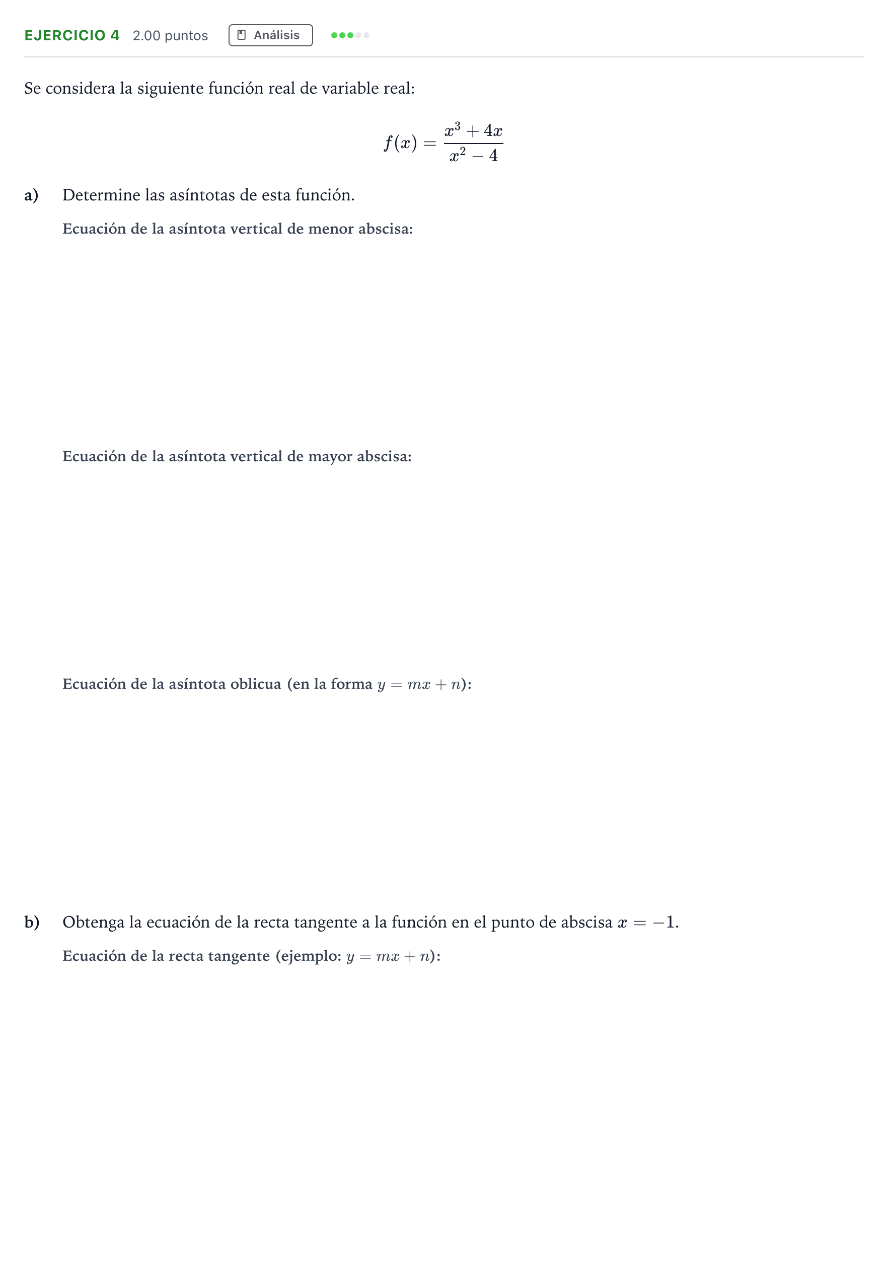 Enunciado: Problema 4 · Matemáticas aplicadas a las Ciencias Sociales II PAU Madrid Modelo 2024