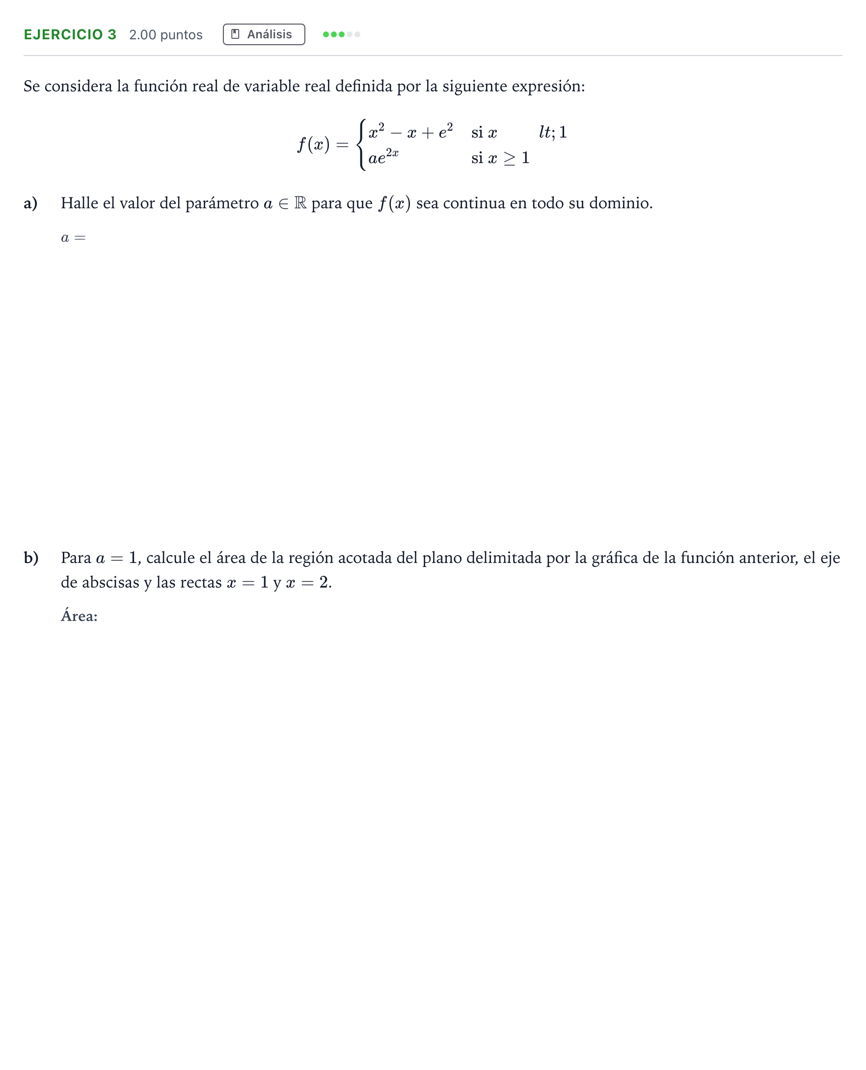Enunciado: Problema 3 · Matemáticas aplicadas a las Ciencias Sociales II PAU Madrid Ordinaria 2024