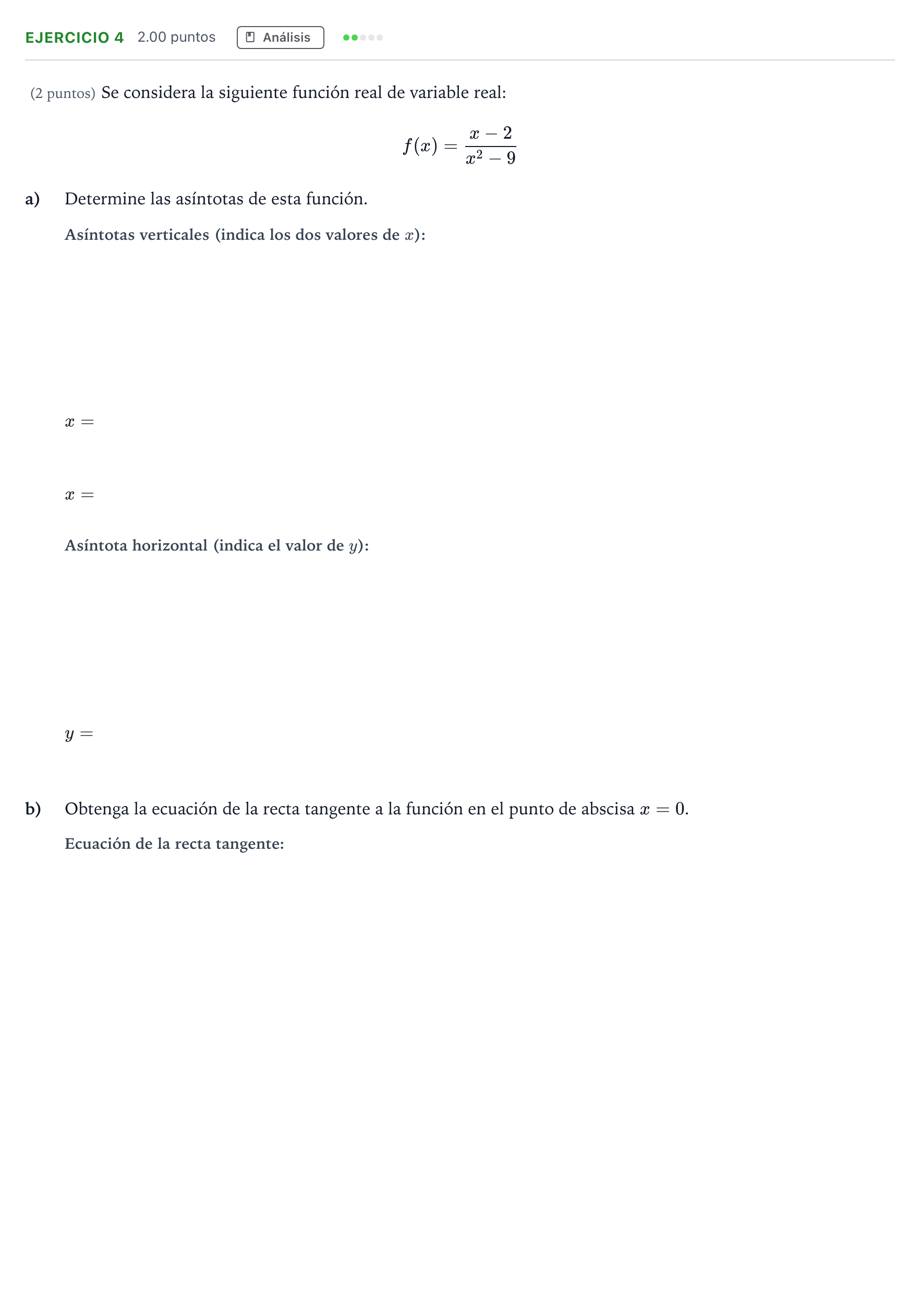 Enunciado: Problema 4 · Matemáticas aplicadas a las Ciencias Sociales II PAU Madrid Ordinaria 2024