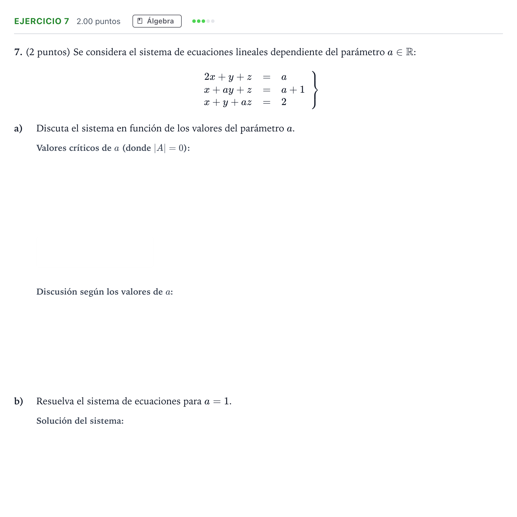 Enunciado: Problema 7 · Matemáticas aplicadas a las Ciencias Sociales II PAU Madrid Ordinaria 2024
