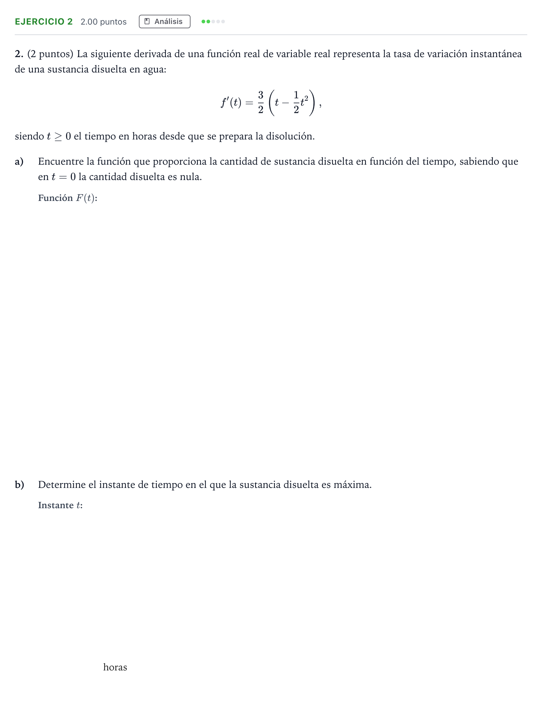 Enunciado: Problema 2 · Matemáticas aplicadas a las Ciencias Sociales II PAU Madrid Ordinaria Coincidencias 2024