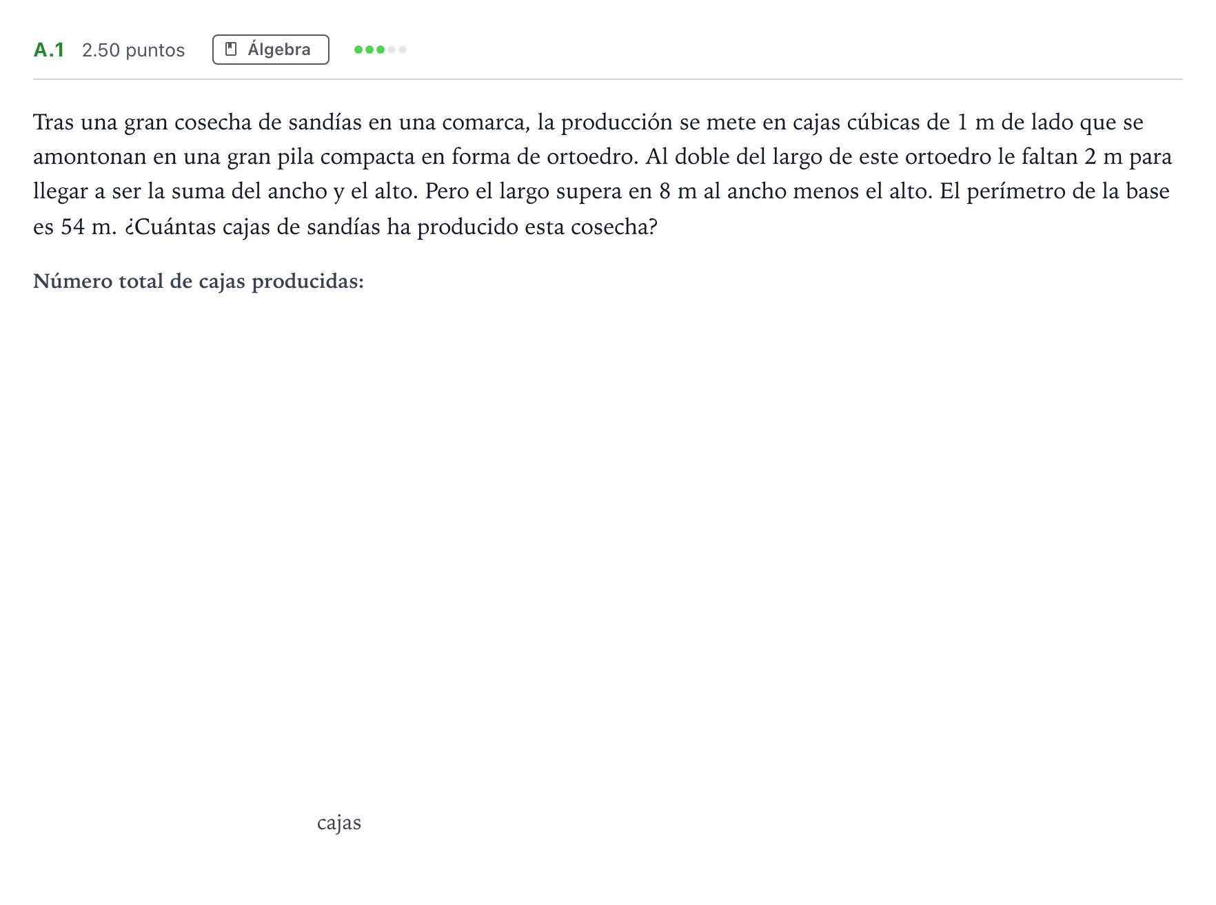 Enunciado: Ejercicio A.1 · Matemáticas II PAU Madrid Ordinaria Coincidencias 2024