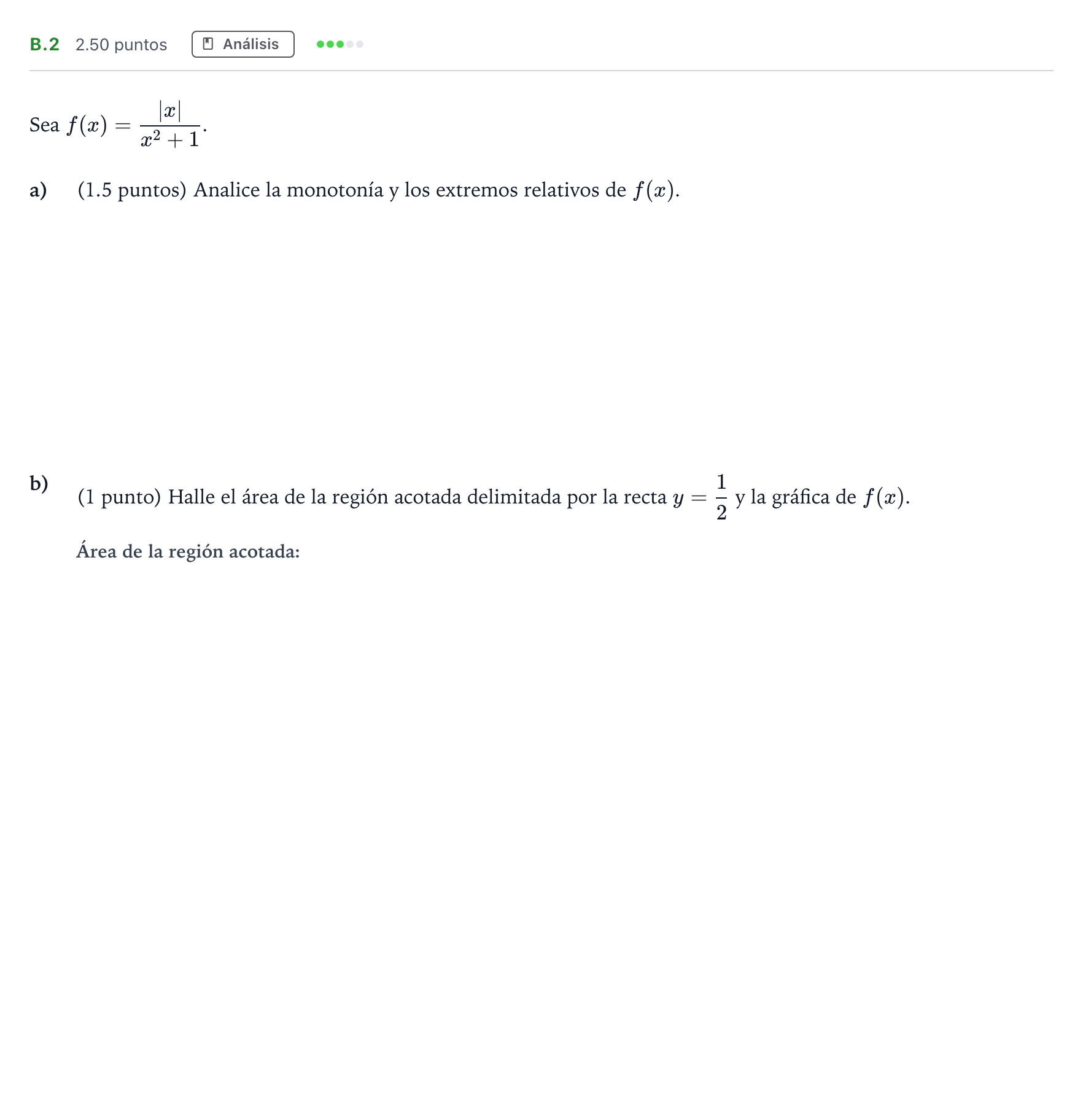 Enunciado: Ejercicio B.2 · Matemáticas II PAU Madrid Ordinaria Coincidencias 2024