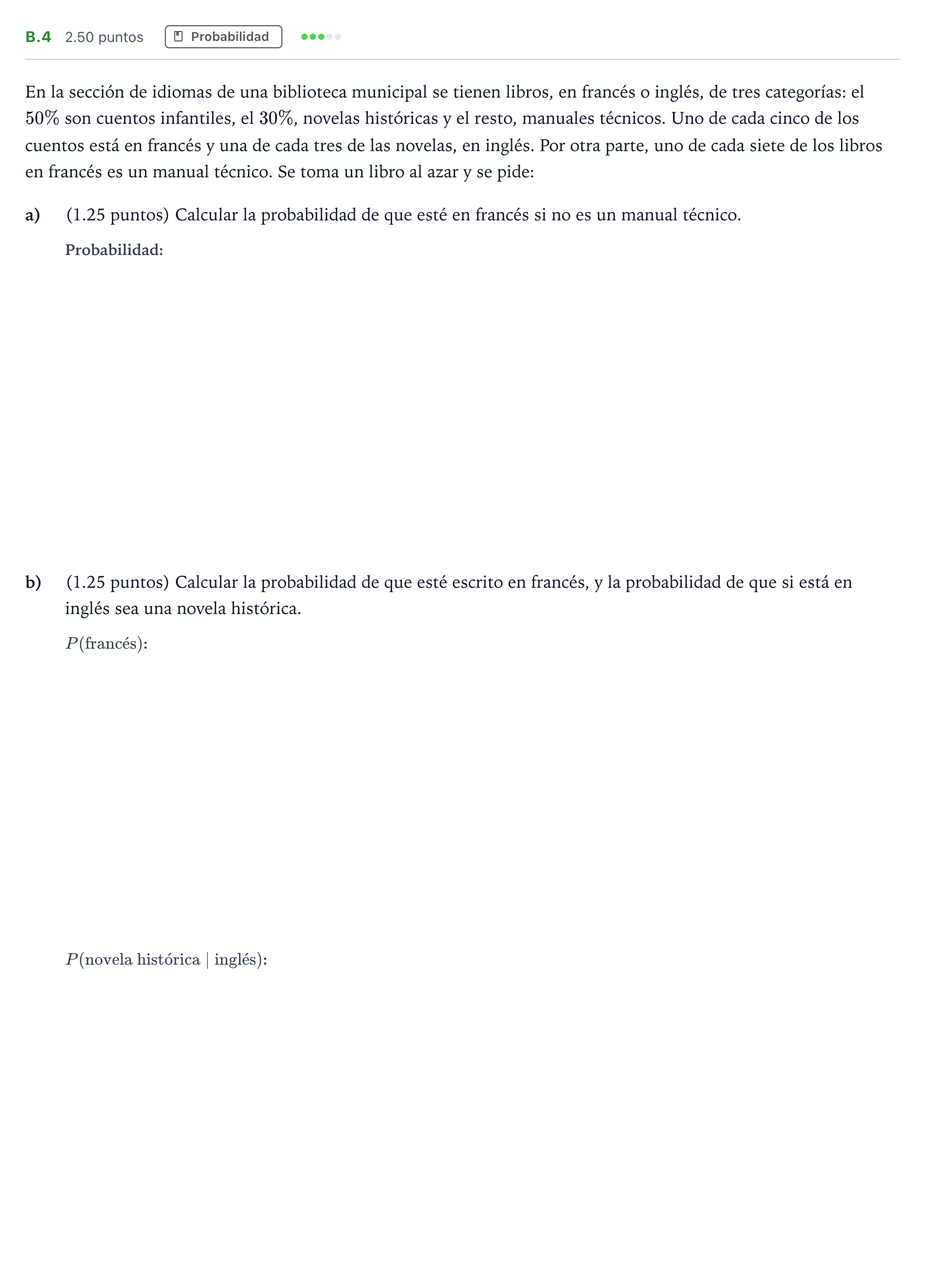 Enunciado: Ejercicio B.4 · Matemáticas II PAU Madrid Ordinaria Coincidencias 2024