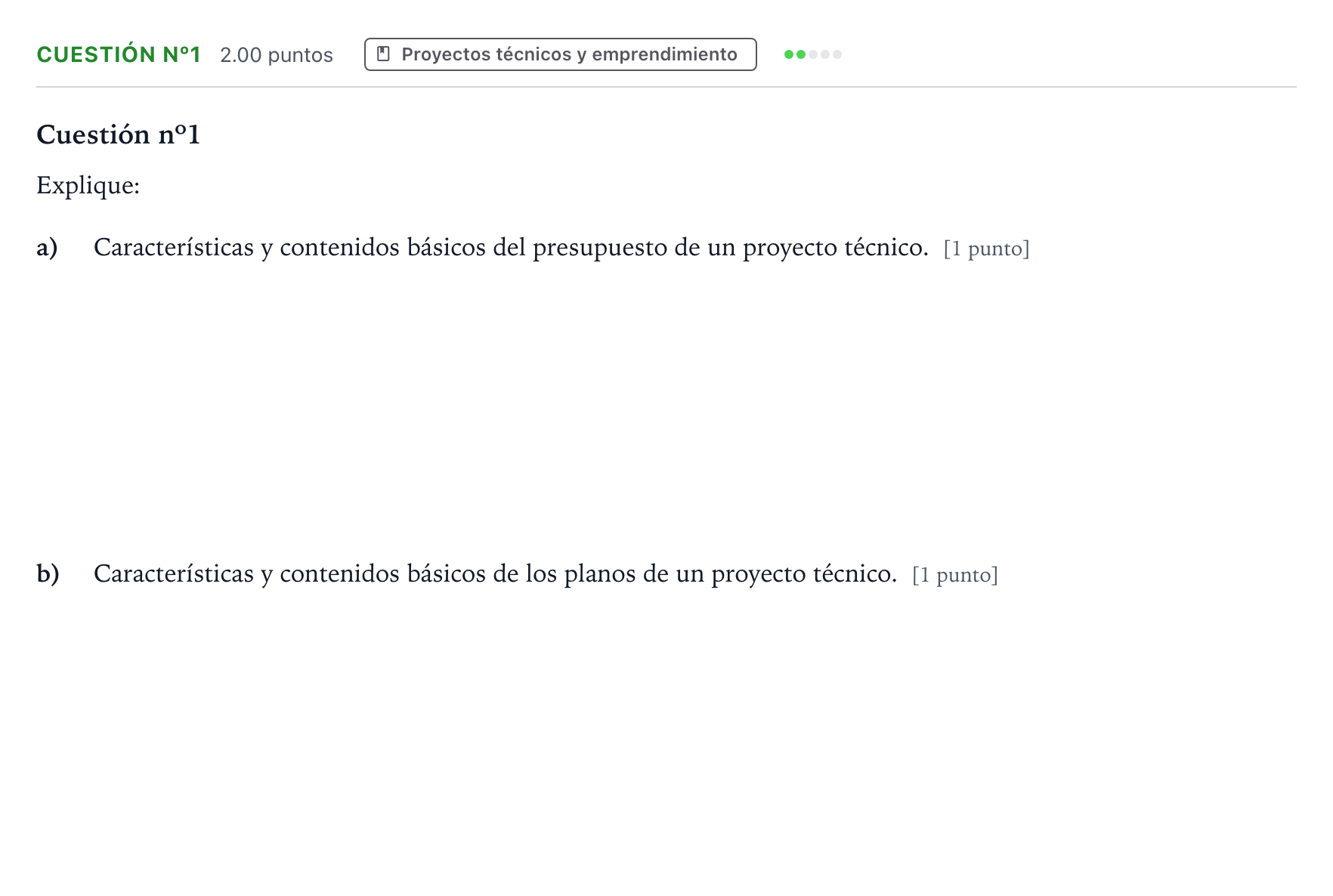 Enunciado: Cuestión nº1 · Tecnología e Ingeniería II PAU Madrid Extraordinaria 2024