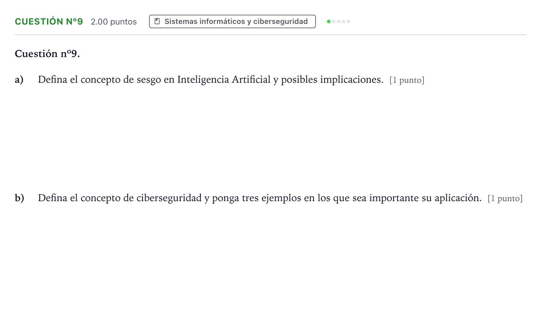 Enunciado: Cuestión nº9 · Tecnología e Ingeniería II PAU Madrid Extraordinaria 2024