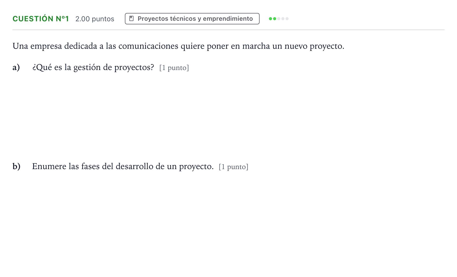 Enunciado: Cuestión nº1 · Tecnología e Ingeniería II PAU Madrid Ordinaria 2024