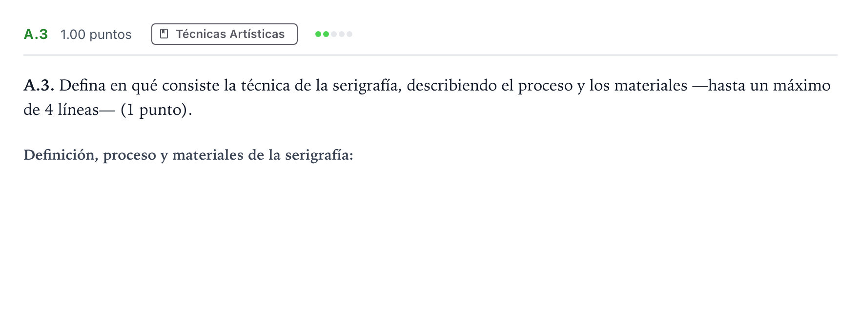 Enunciado: Ejercicio A.3 · Técnicas de Expresión Gráfico-Plástica PAU Madrid Modelo 2024