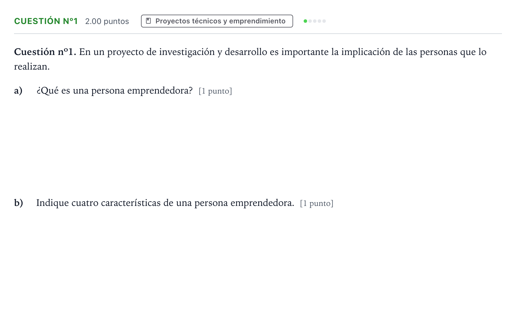 Enunciado: Cuestión nº1 · Tecnología e Ingeniería II PAU Madrid Ordinaria Coincidencias 2024