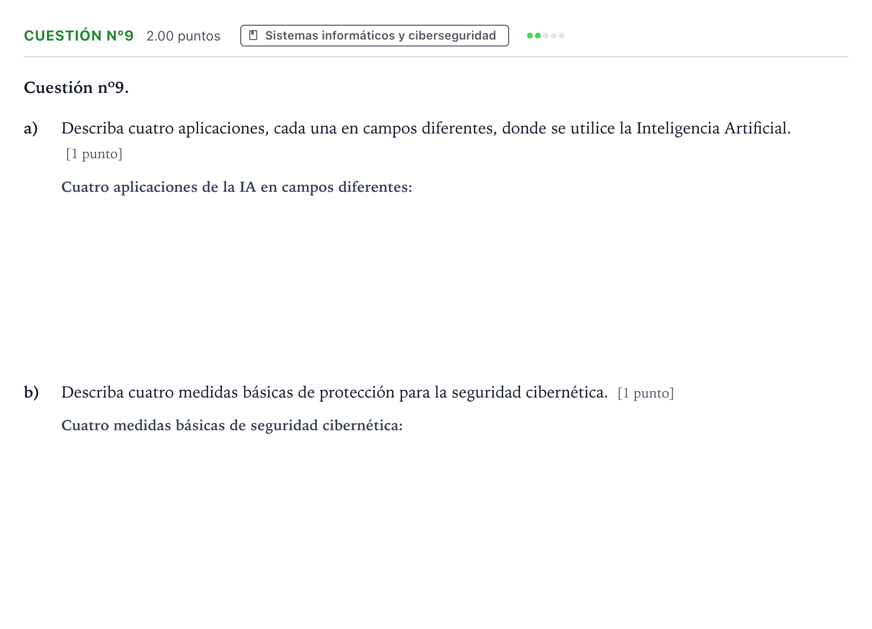 Enunciado: Cuestión nº9 · Tecnología e Ingeniería II PAU Madrid Ordinaria Coincidencias 2024