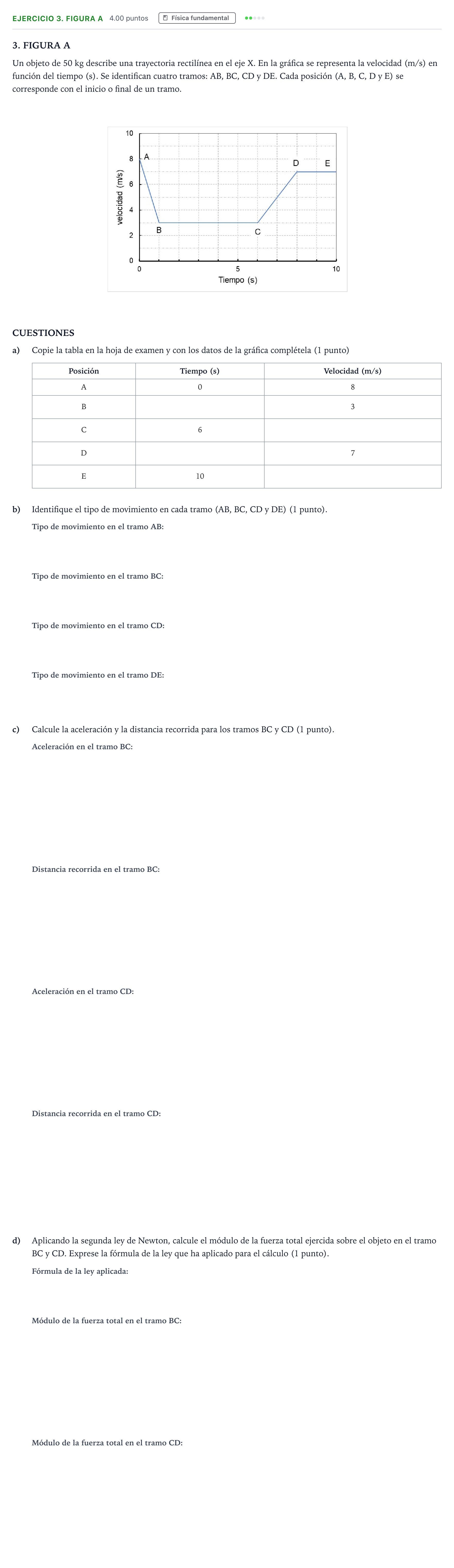 Enunciado: Ejercicio 3. FIGURA A · Ciencias Generales PAU Madrid Extraordinaria 2025