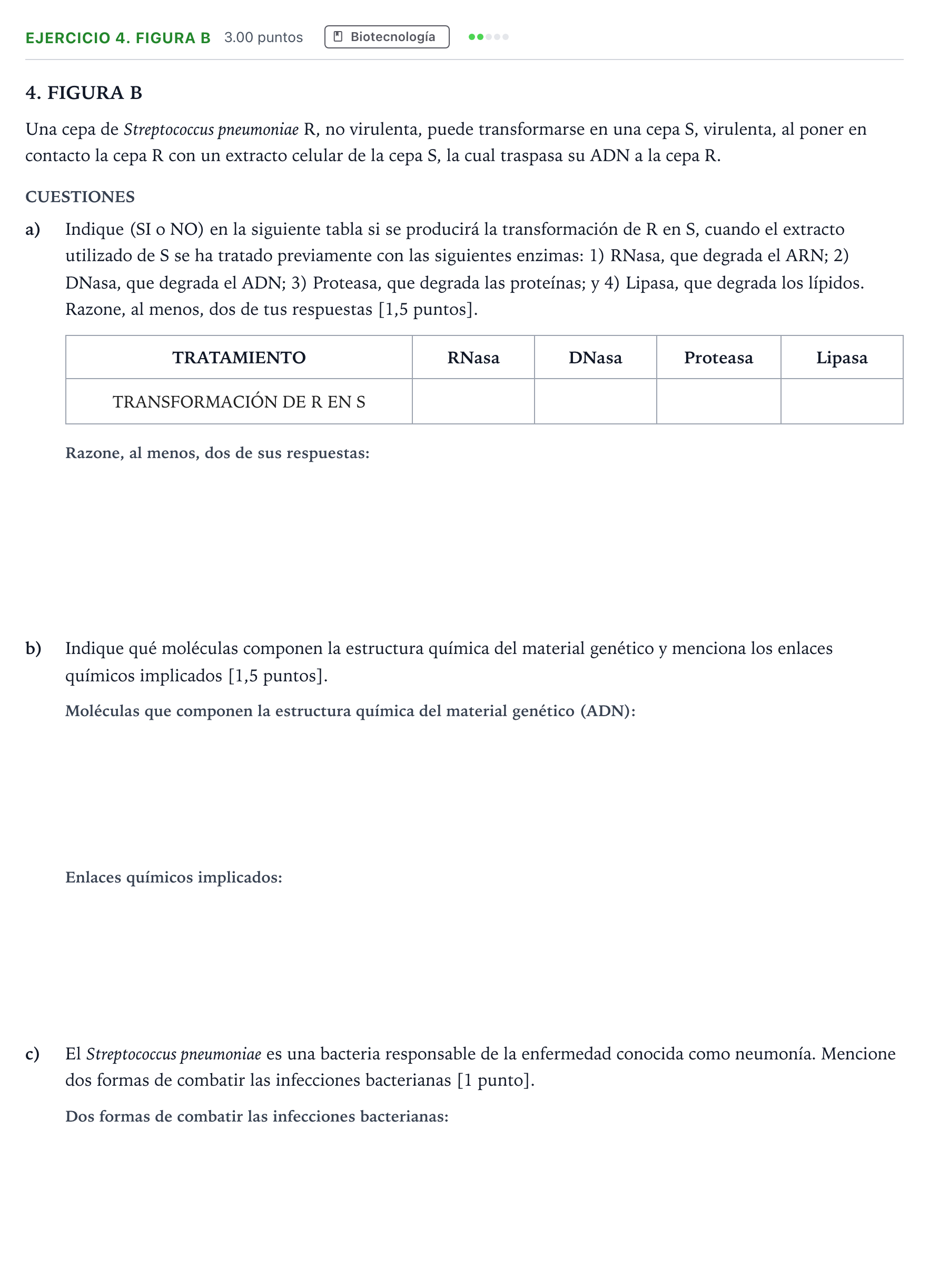 Enunciado: Ejercicio 4. FIGURA B · Ciencias Generales PAU Madrid Extraordinaria Coincidencias 2025