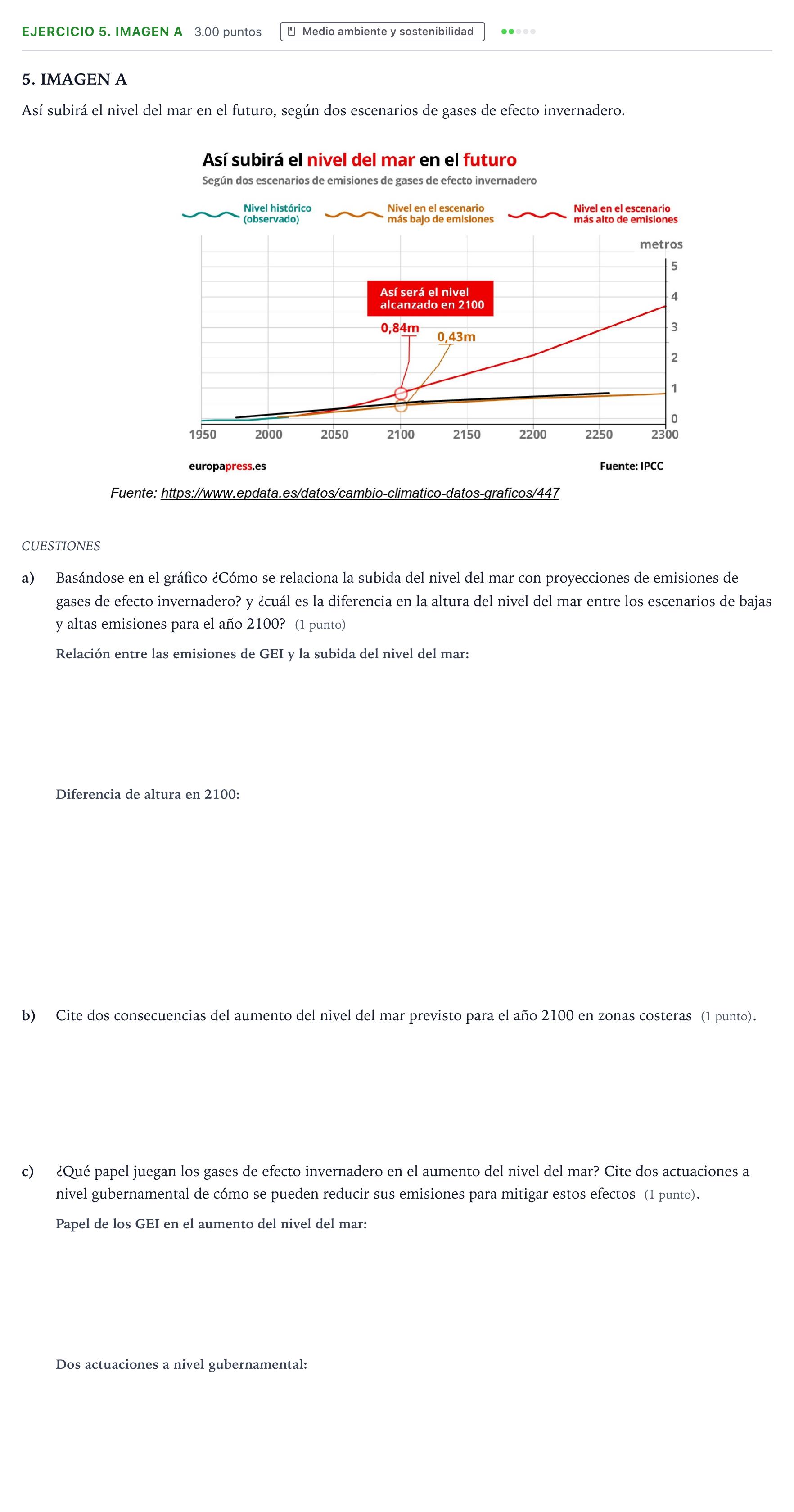 Enunciado: Ejercicio 5. IMAGEN A · Ciencias Generales PAU Madrid Ordinaria 2025