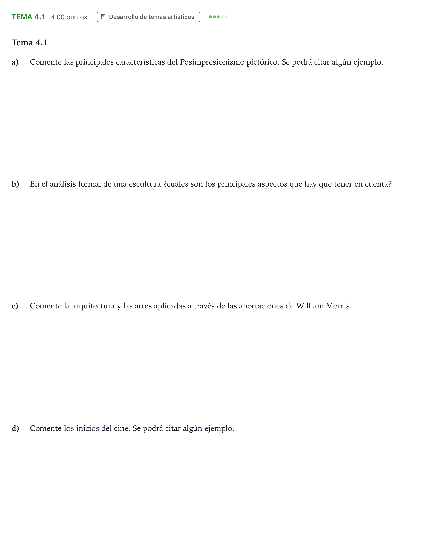 Enunciado: Ejercicio Tema 4.1 · Fundamentos Artísticos PAU Madrid Modelo 2025