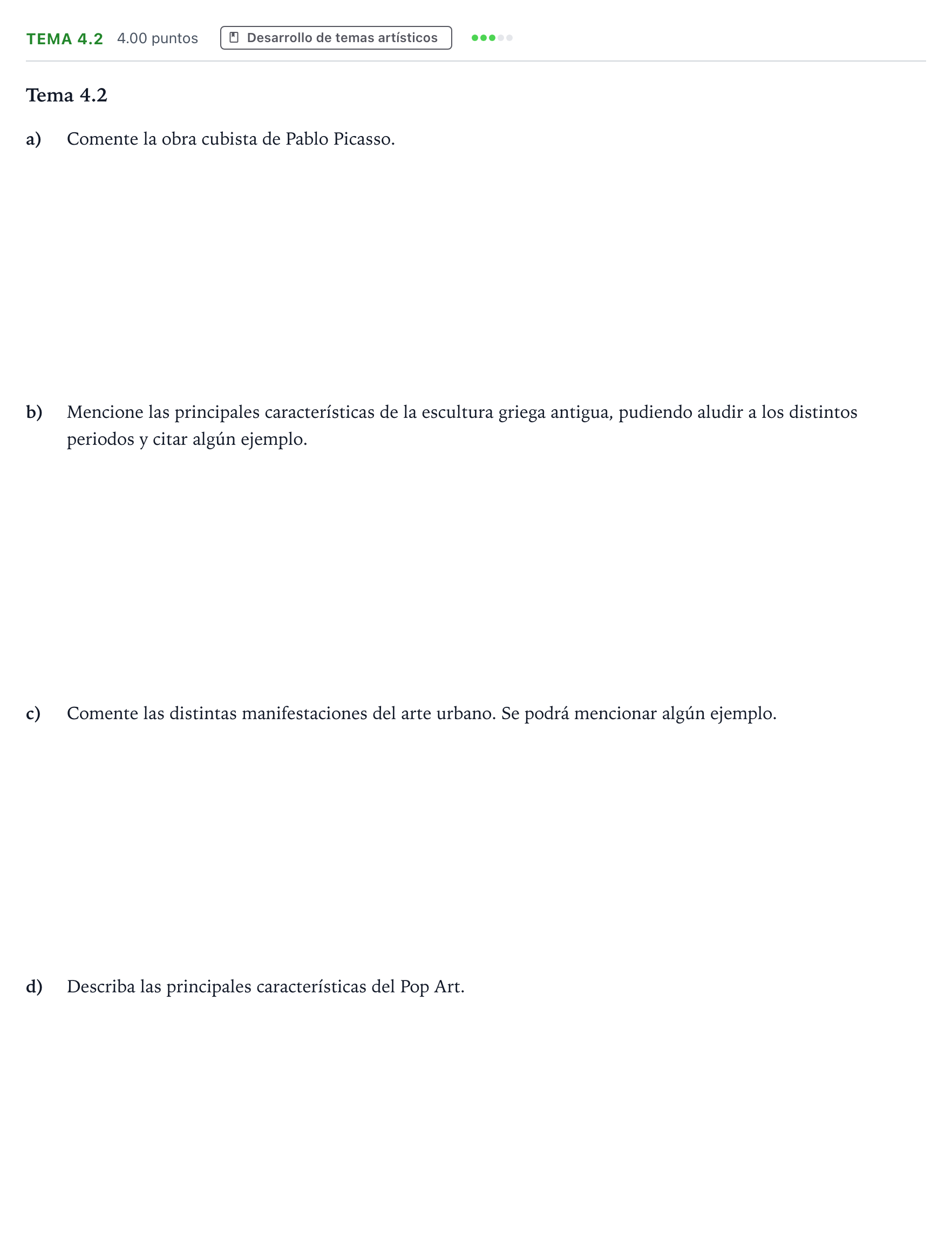 Enunciado: Ejercicio Tema 4.2 · Fundamentos Artísticos PAU Madrid Modelo 2025