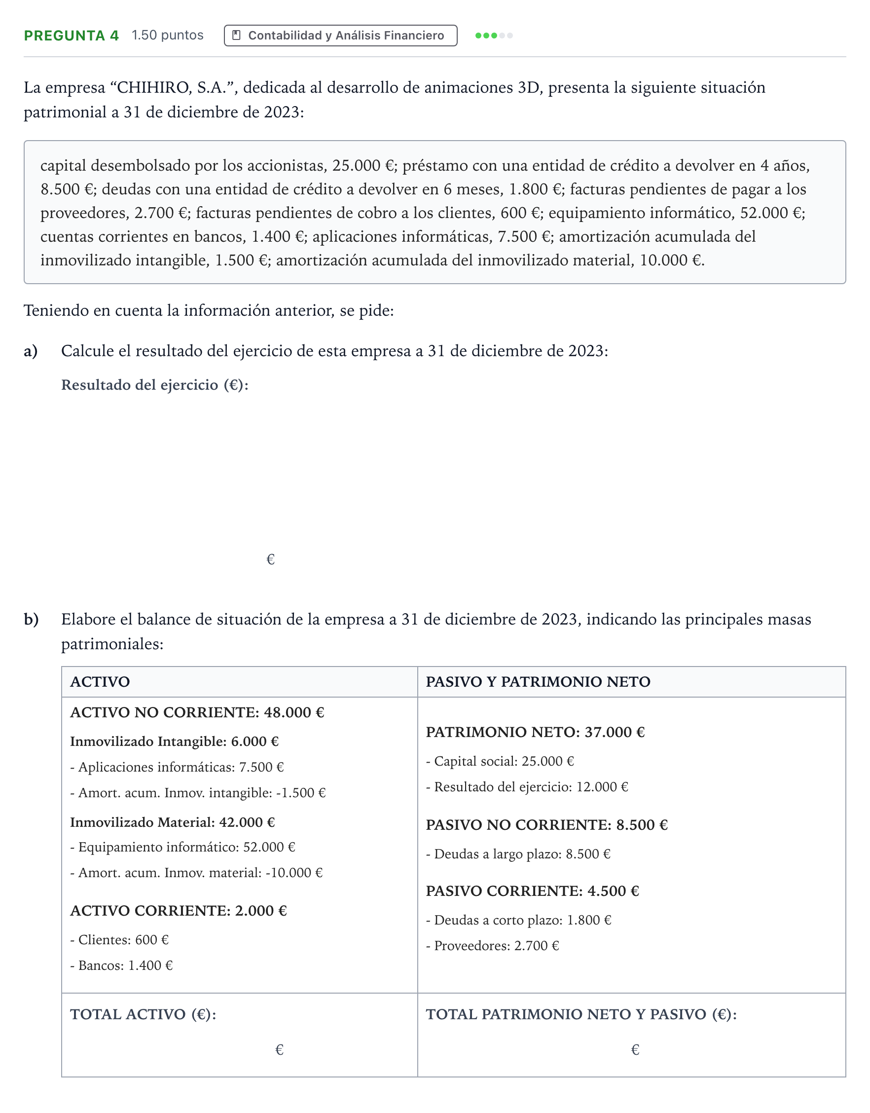 Enunciado: Pregunta 4 · Empresa y Diseño de Modelos de Negocio PAU Madrid Modelo 2025