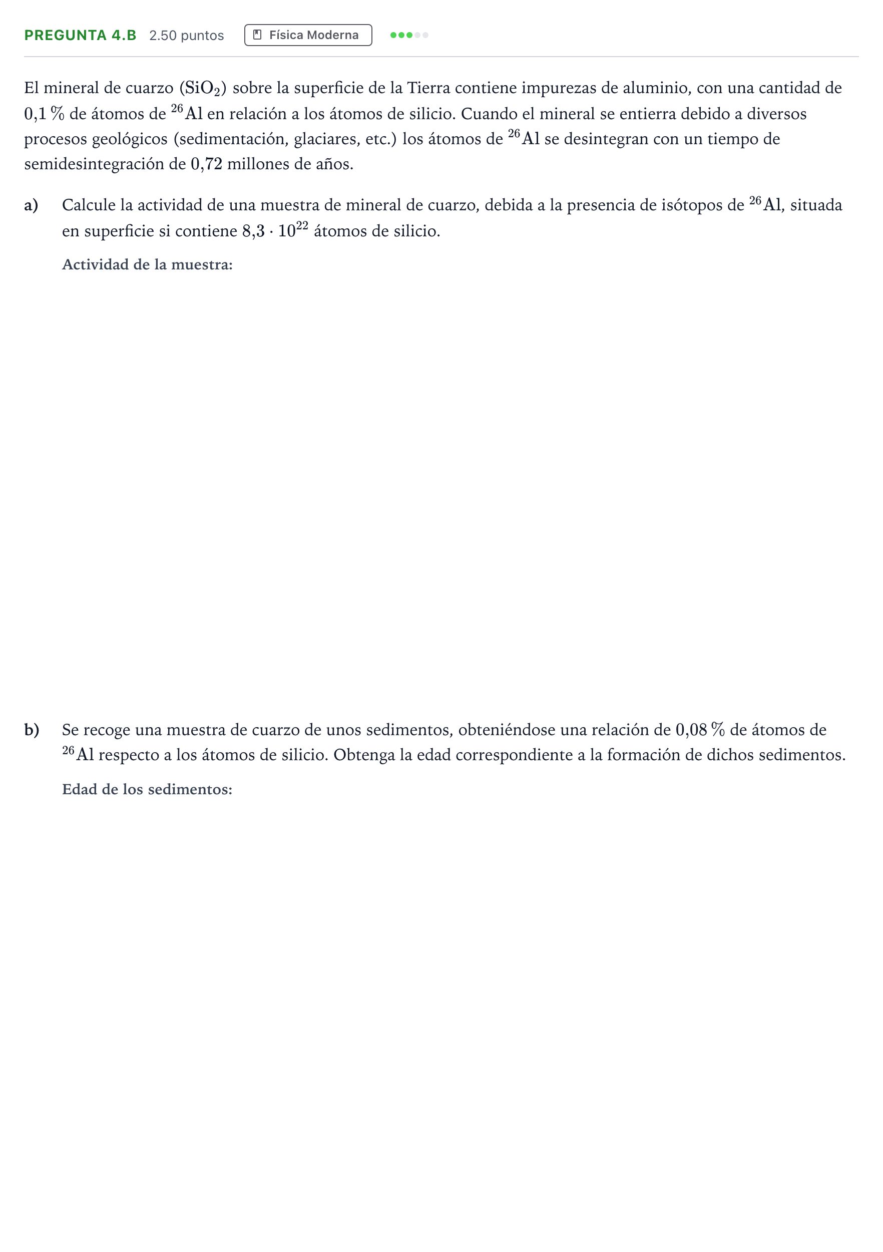 Enunciado: Pregunta 4.B · Física PAU Madrid Ordinaria 2025
