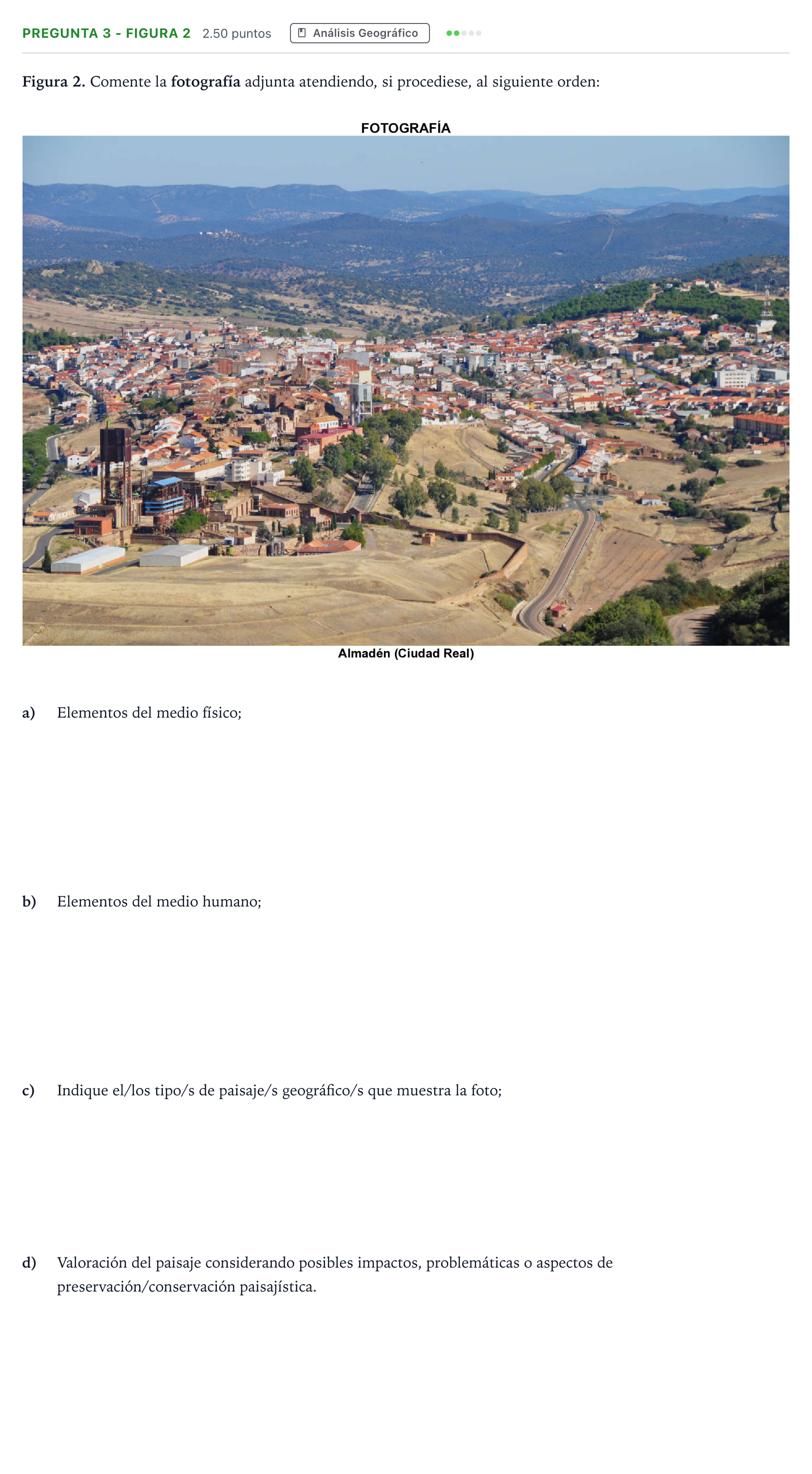 Enunciado: Pregunta 3 - Figura 2 · Geografía PAU Madrid Extraordinaria Coincidencias 2025