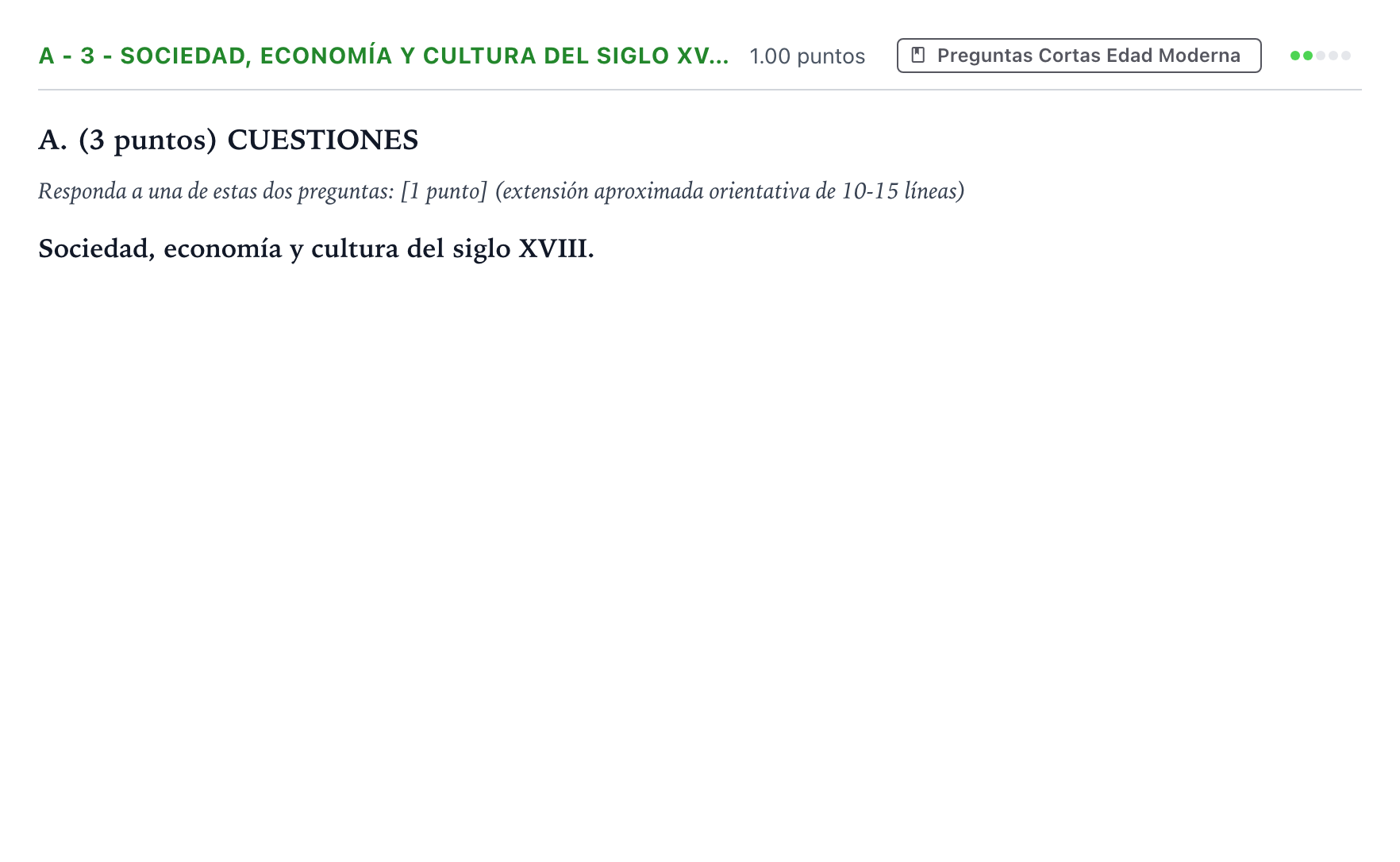 Enunciado: Ejercicio A - 3 - Sociedad, economía y cultura del siglo XV… · Historia de España PAU Madrid Ordinaria 2025