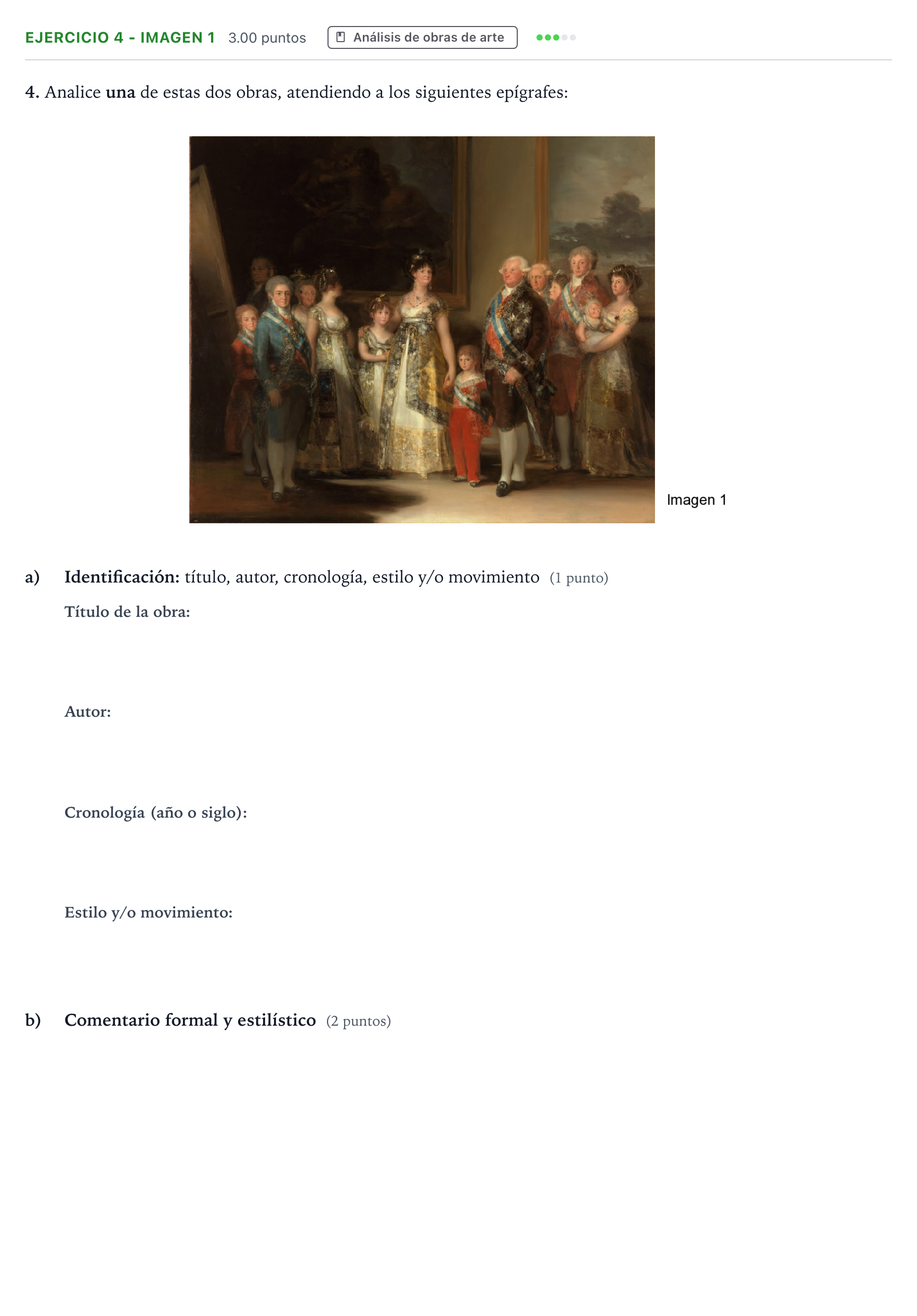 Enunciado: Ejercicio 4 - Imagen 1 · Historia del Arte PAU Madrid Extraordinaria 2025
