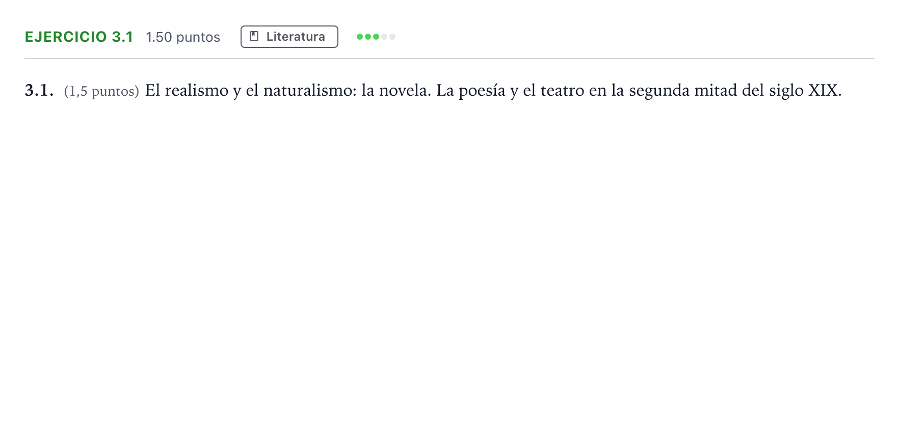 Enunciado: Ejercicio 3.1 · Lengua Castellana y Literatura II PAU Madrid Extraordinaria Coincidencias 2025
