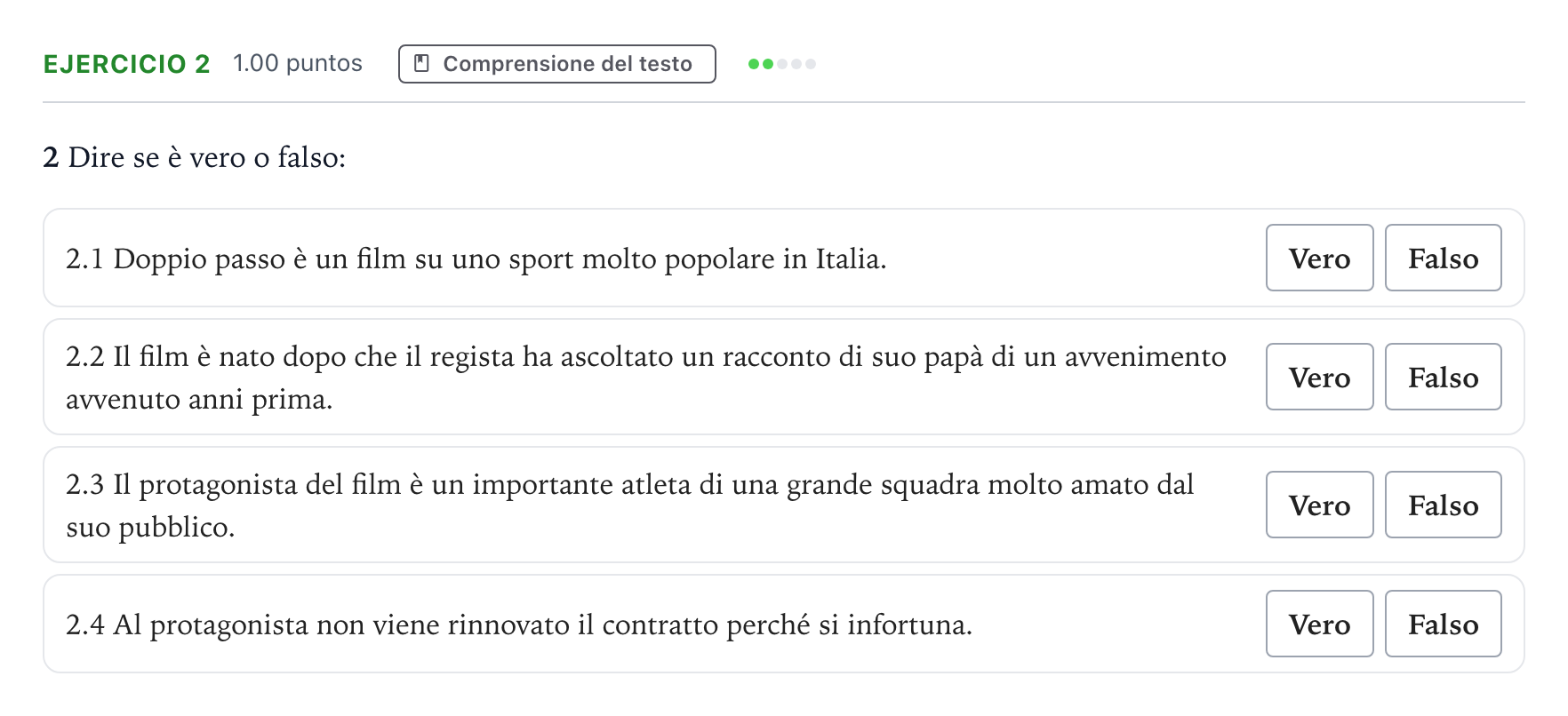 Enunciado: Problema 2 · Italiano PAU Madrid Modelo 2025