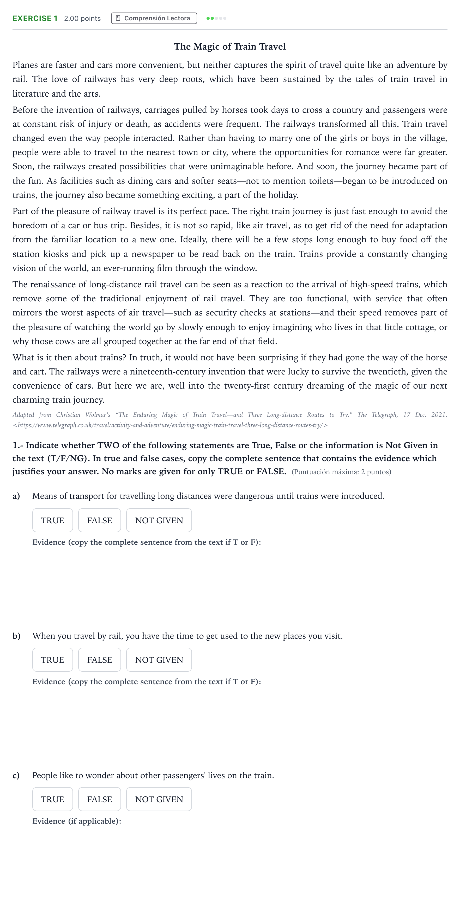 Enunciado: Problema 1 · Inglés PAU Madrid Ordinaria 9:30 2025