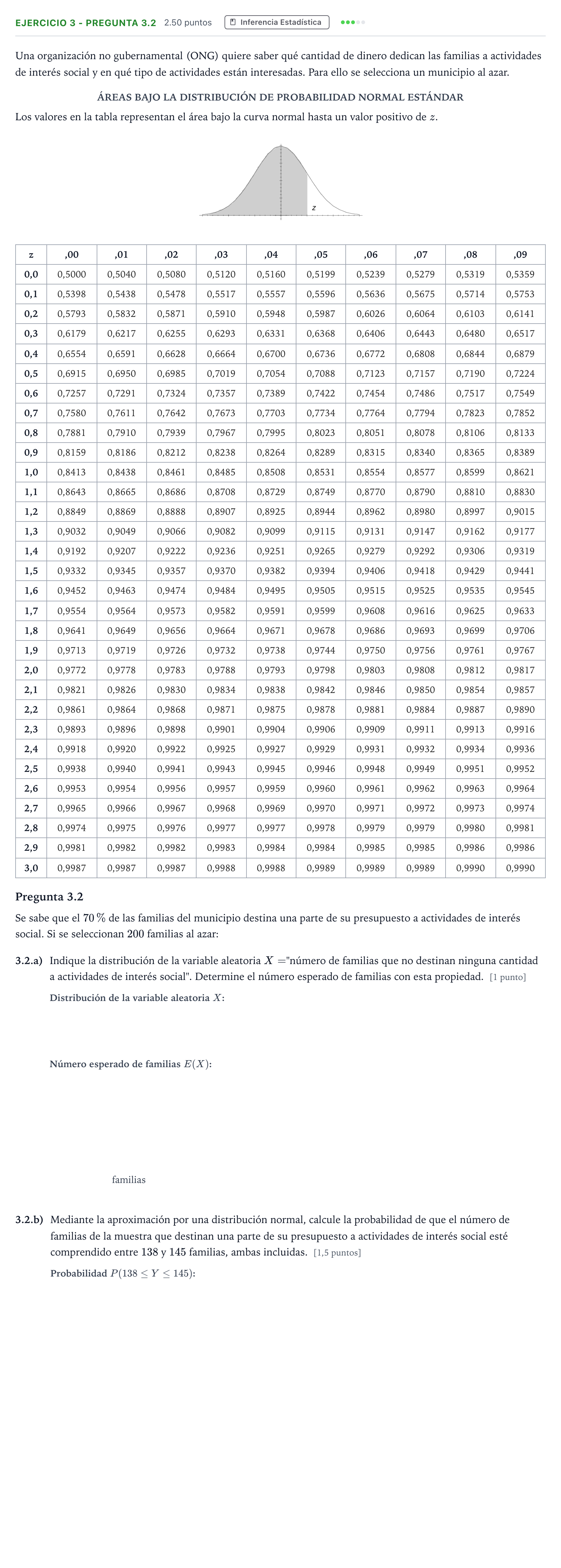 Enunciado: Ejercicio 3 - Pregunta 3.2 · Matemáticas aplicadas a las Ciencias Sociales II PAU Madrid Extraordinaria Coincidencias 2025