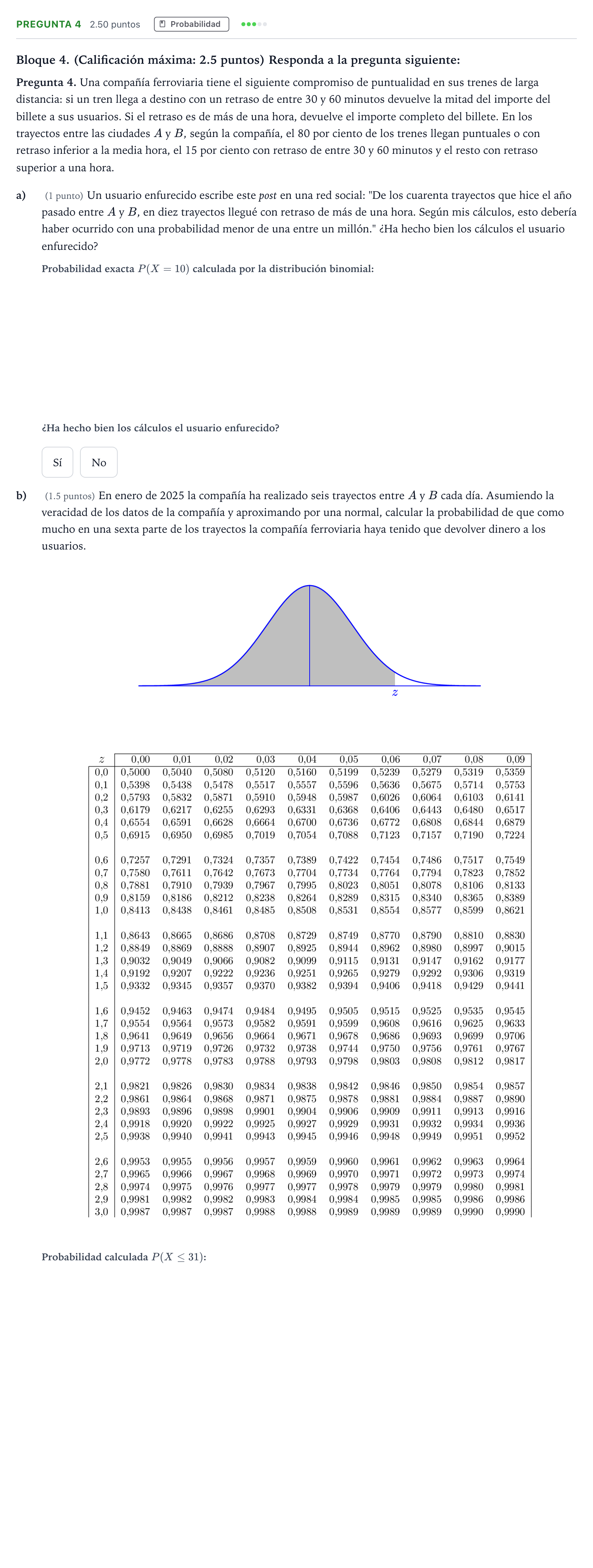 Enunciado: Pregunta 4 · Matemáticas II PAU Madrid Extraordinaria Coincidencias 2025