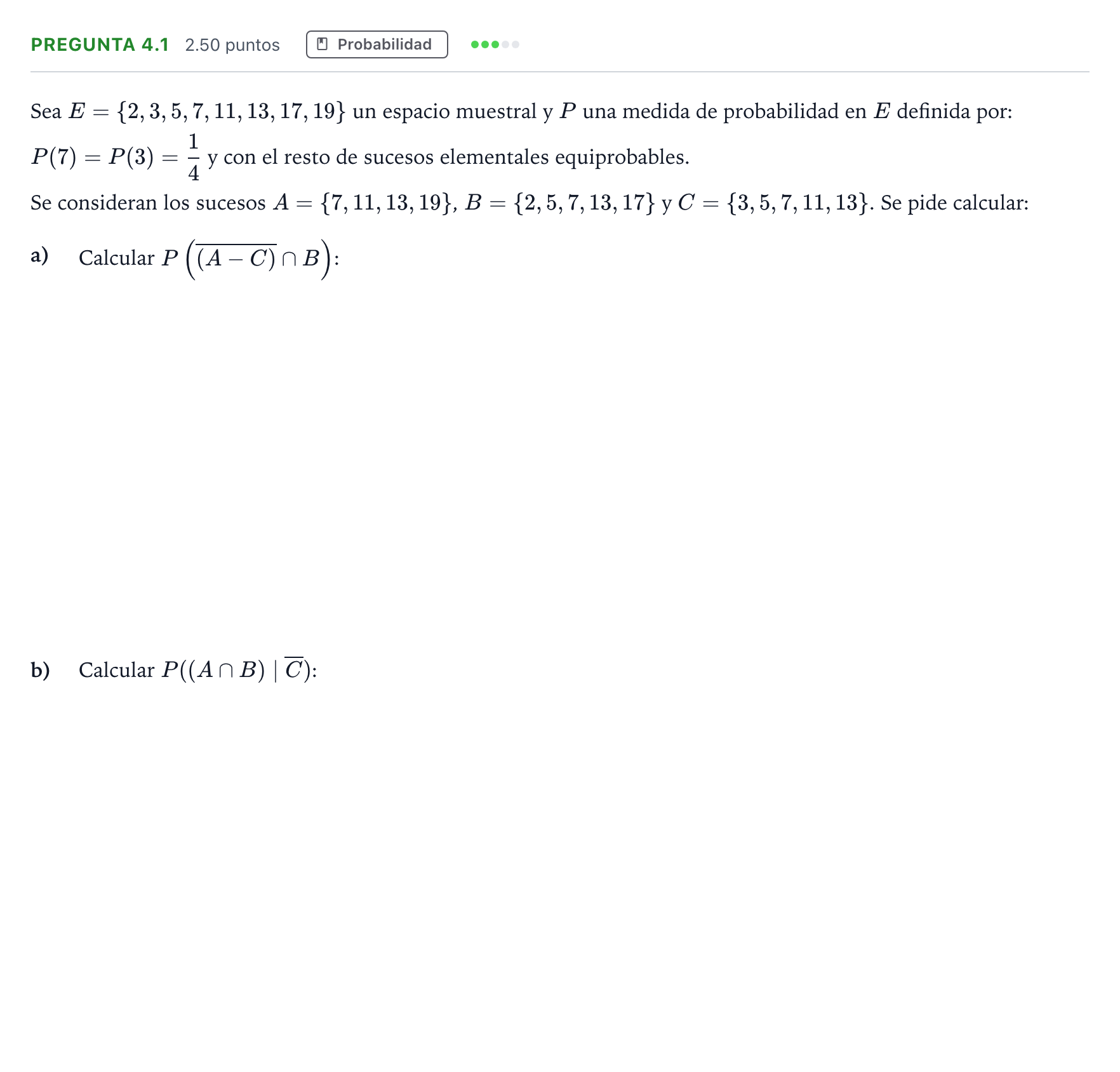 Enunciado: Pregunta 4.1 · Matemáticas II PAU Madrid Ordinaria 2025