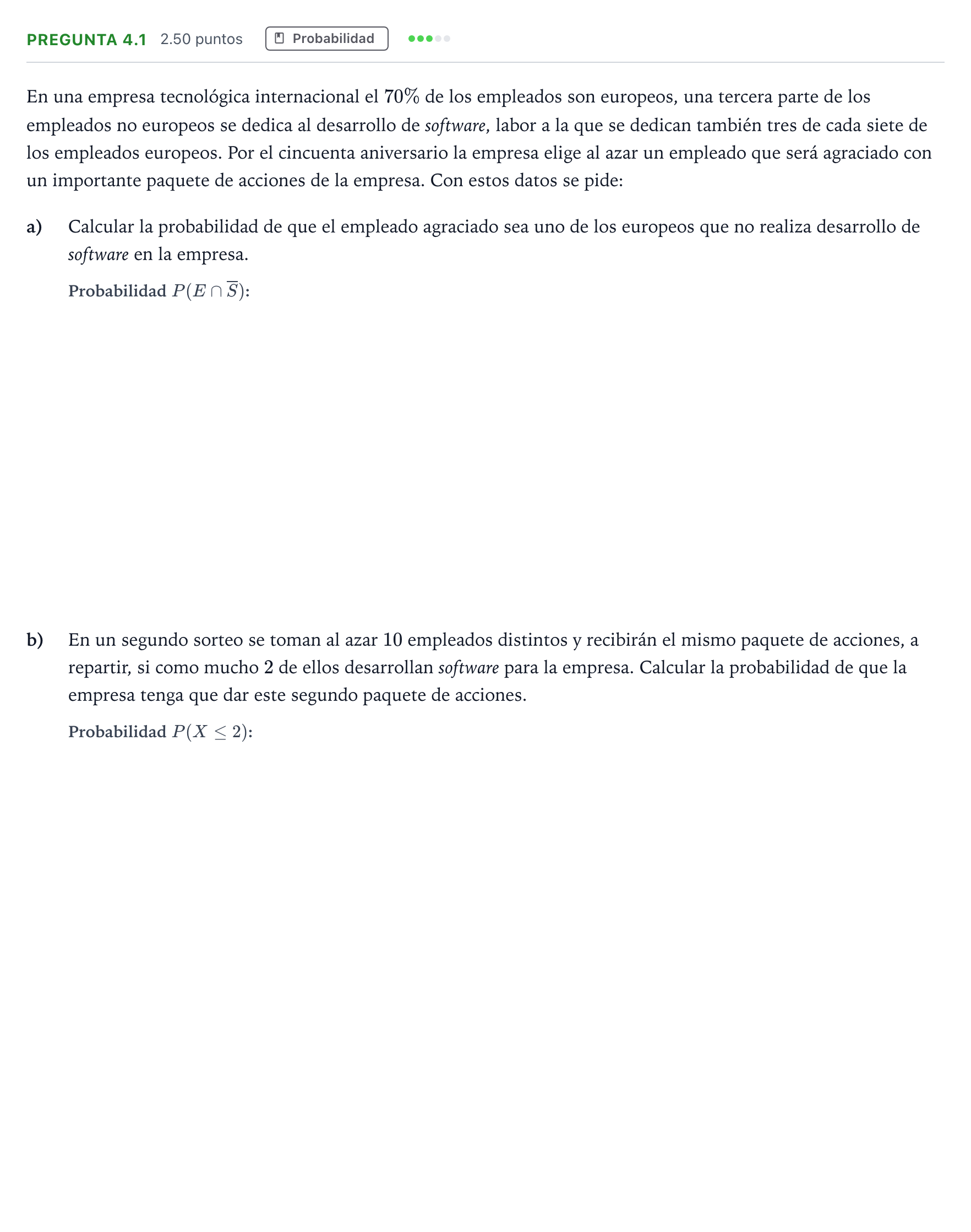 Enunciado: Pregunta 4.1 · Matemáticas II PAU Madrid Ordinaria Coincidencias 2025