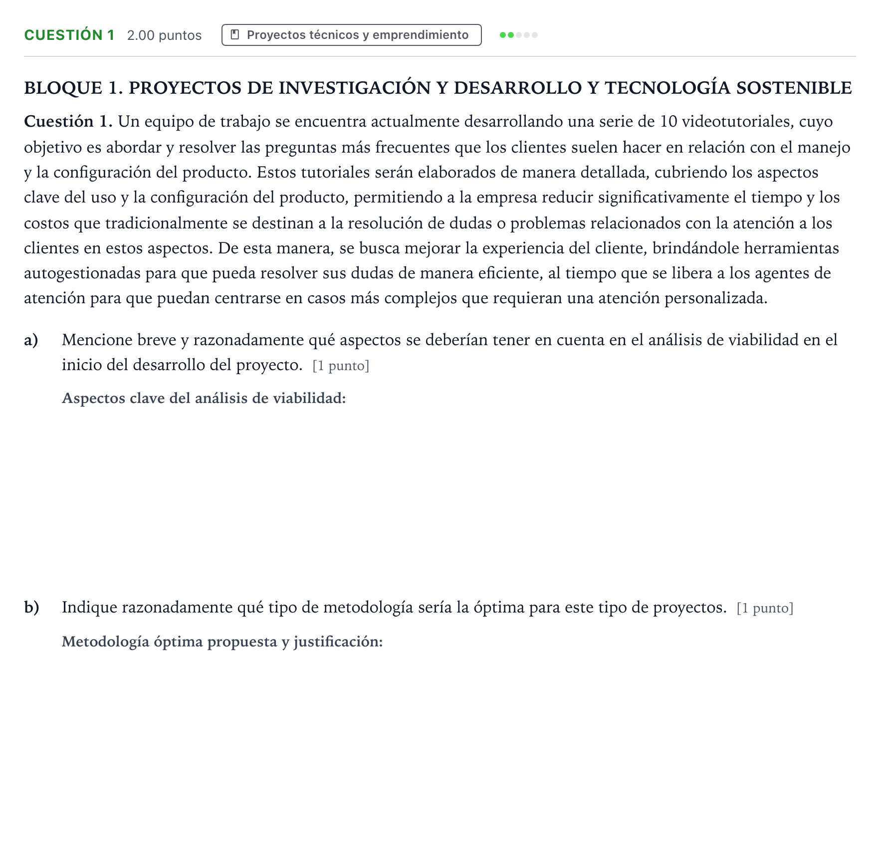Enunciado: Cuestión 1 · Tecnología e Ingeniería II PAU Madrid Extraordinaria Coincidencias 2025